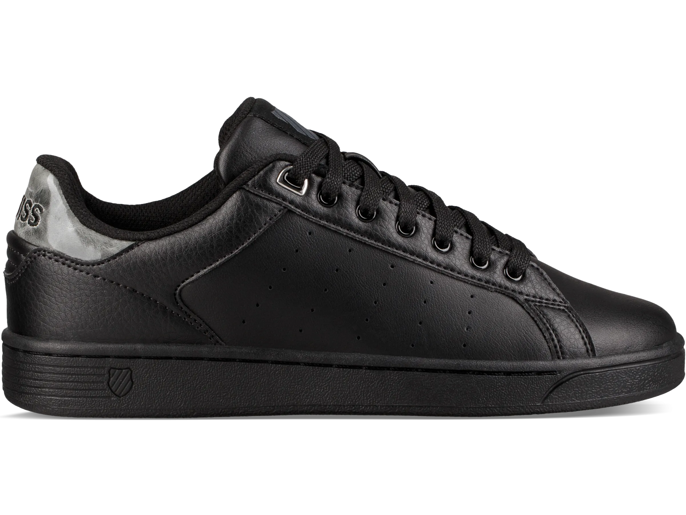 95353-006-M | WOMENS CLEAN COURT CMF | BLACK/CHARCOAL