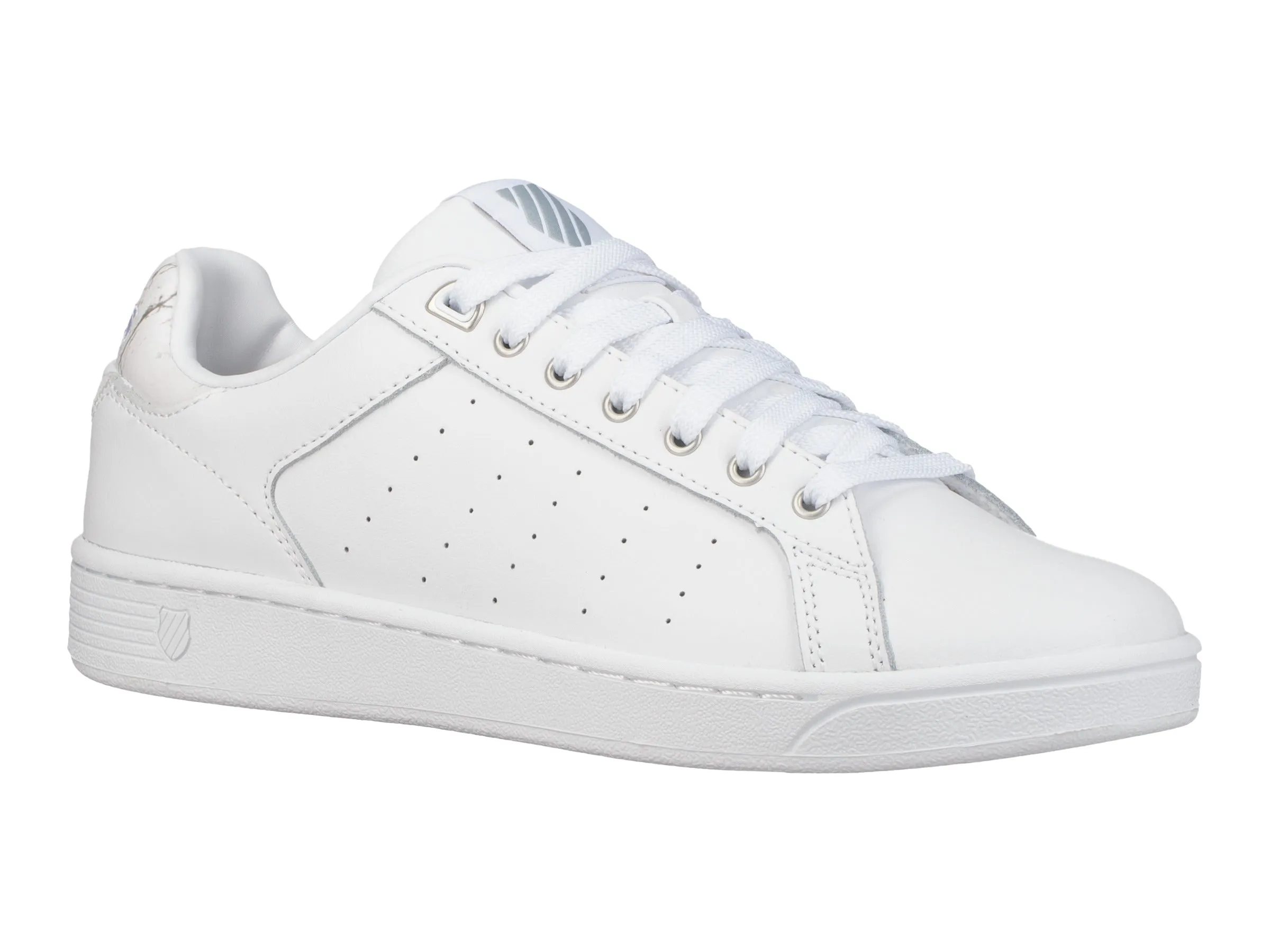 95353-115-M | WOMENS CLEAN COURT CMF | WHITE/GRAY MARBLE