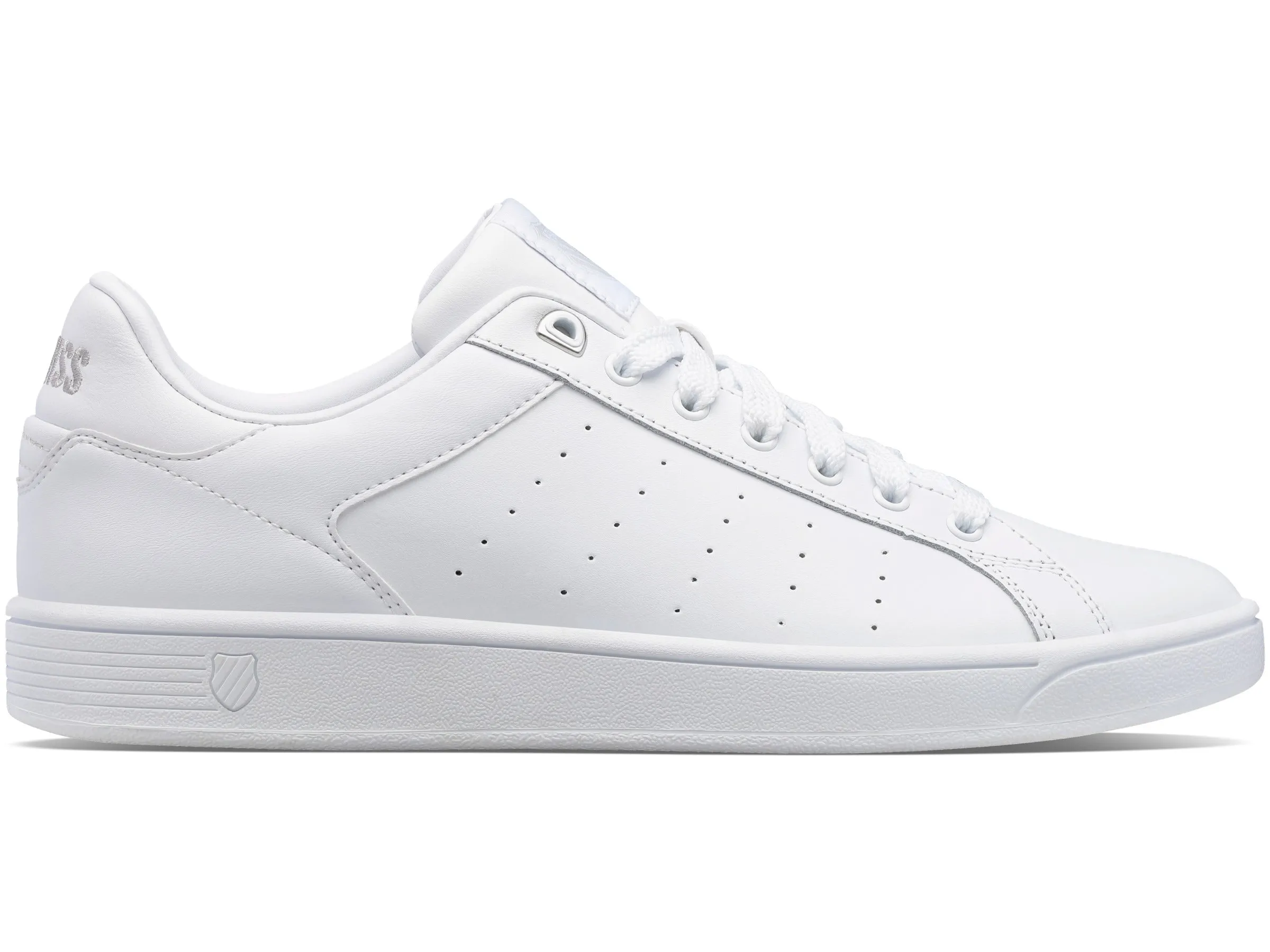 95353-148-M | WOMENS CLEAN COURT CMF | WHITE/GULL GRAY/WHITE