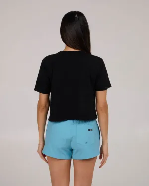 Ashore Crop Tee - Black