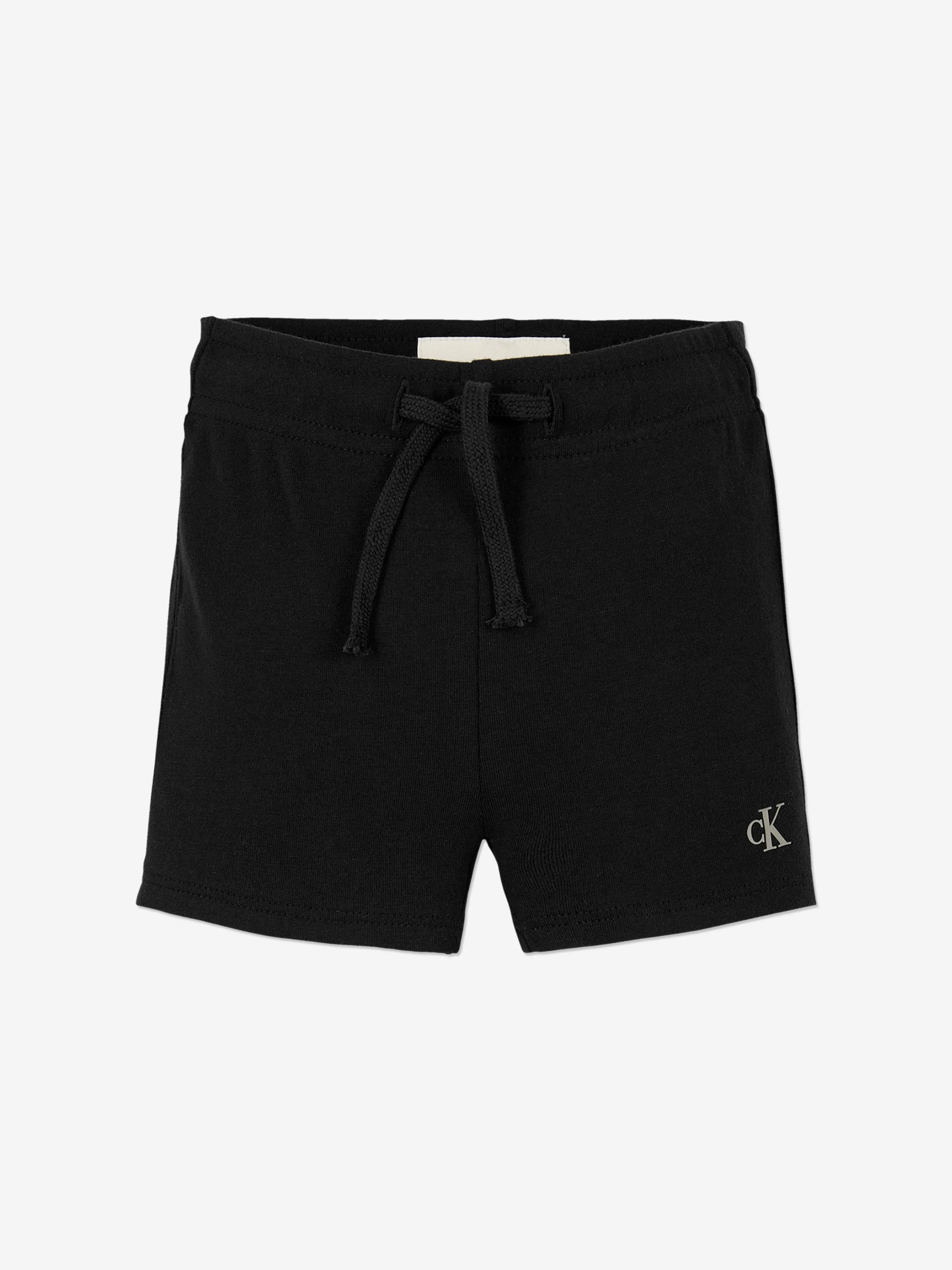 Baby Monogram Logo Short Set in Black