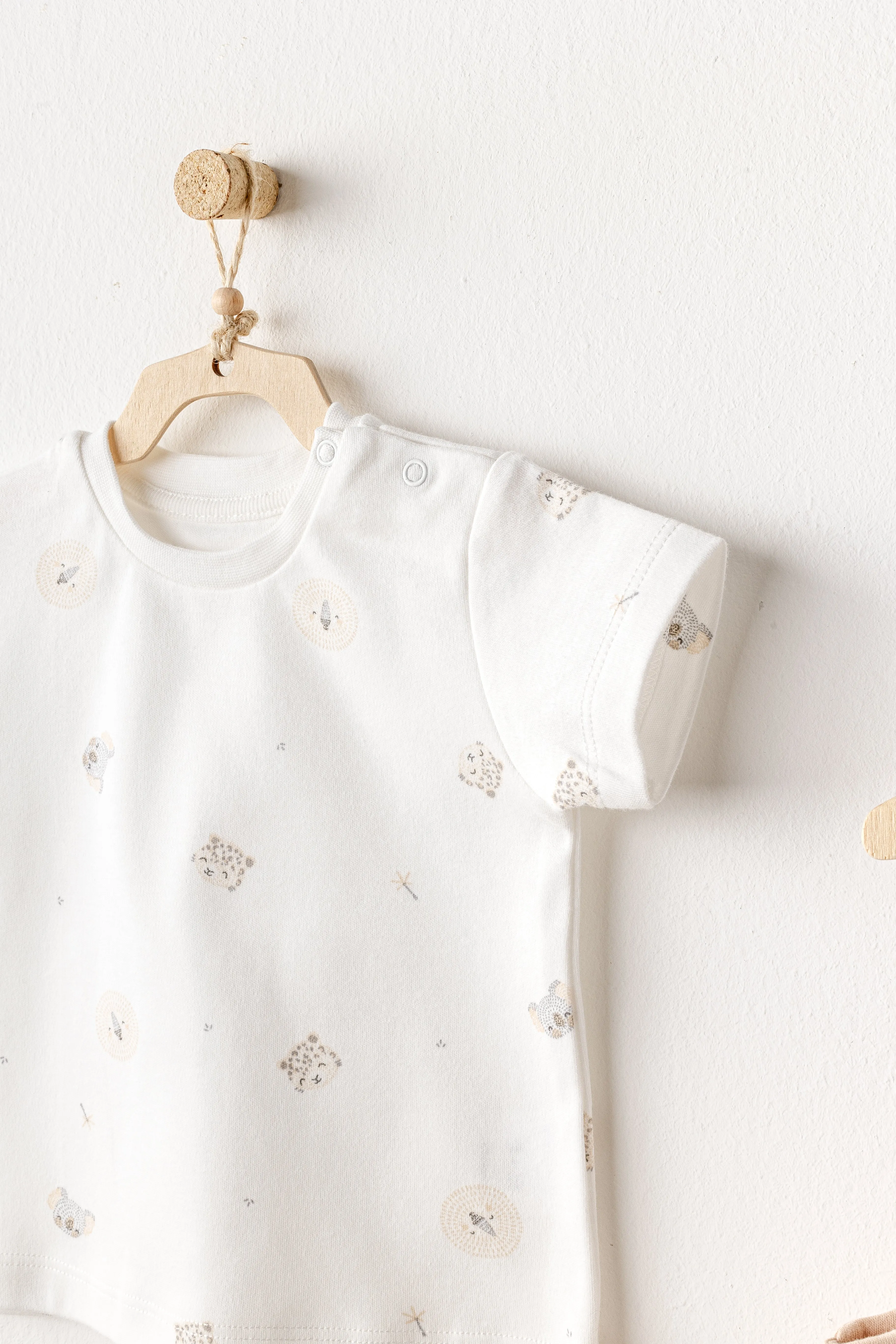 Beige Koala Jumpsuit Set