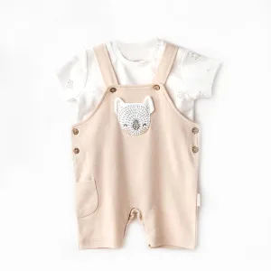 Beige Koala Jumpsuit Set