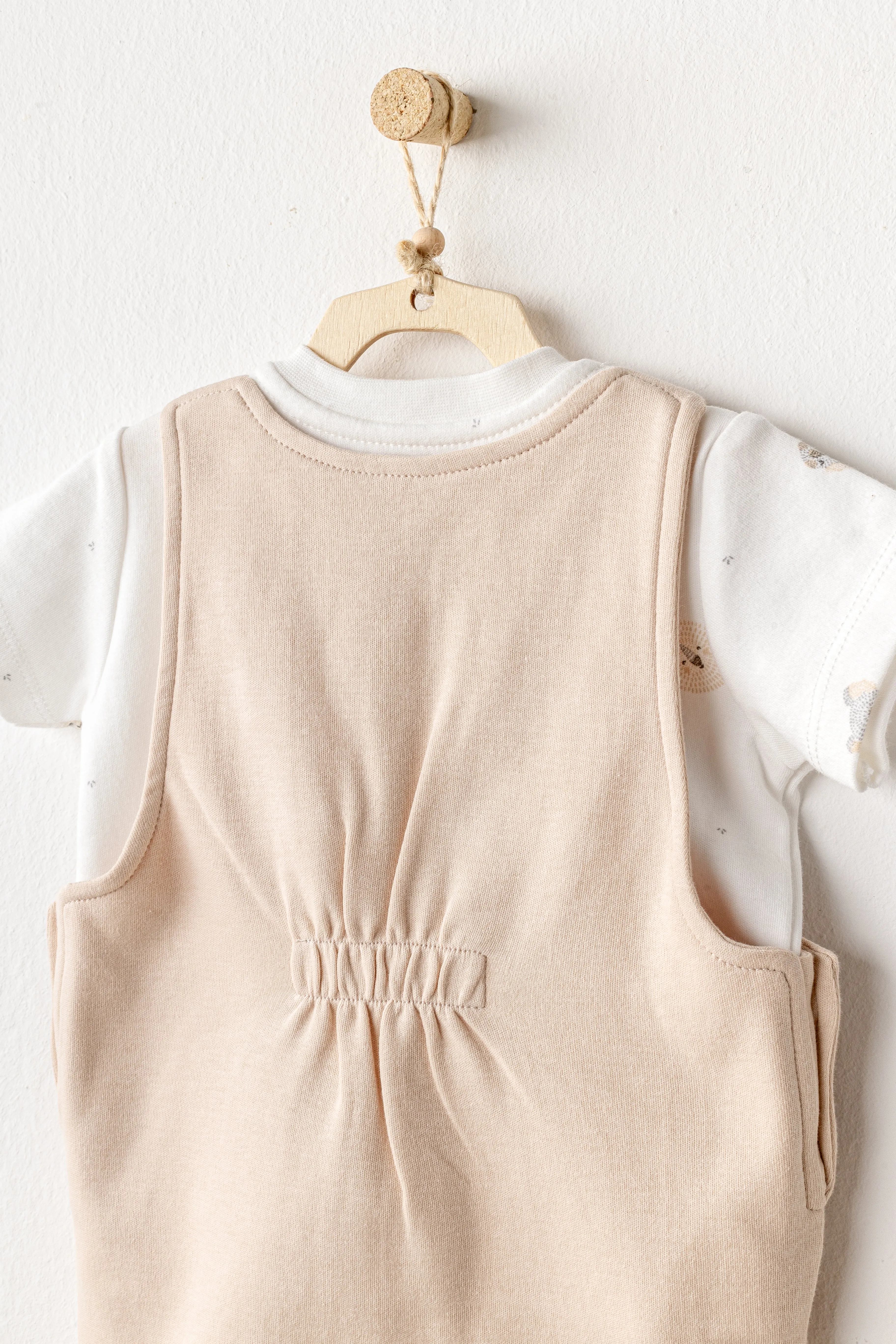 Beige Koala Jumpsuit Set