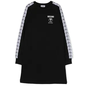 Black Monogram Tape Dress
