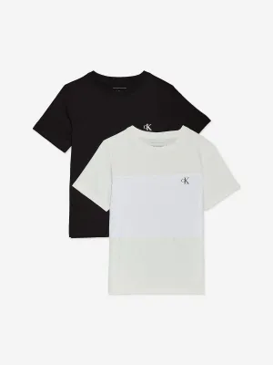 Boys 2 Pack T-Shirt Set in Multicolour