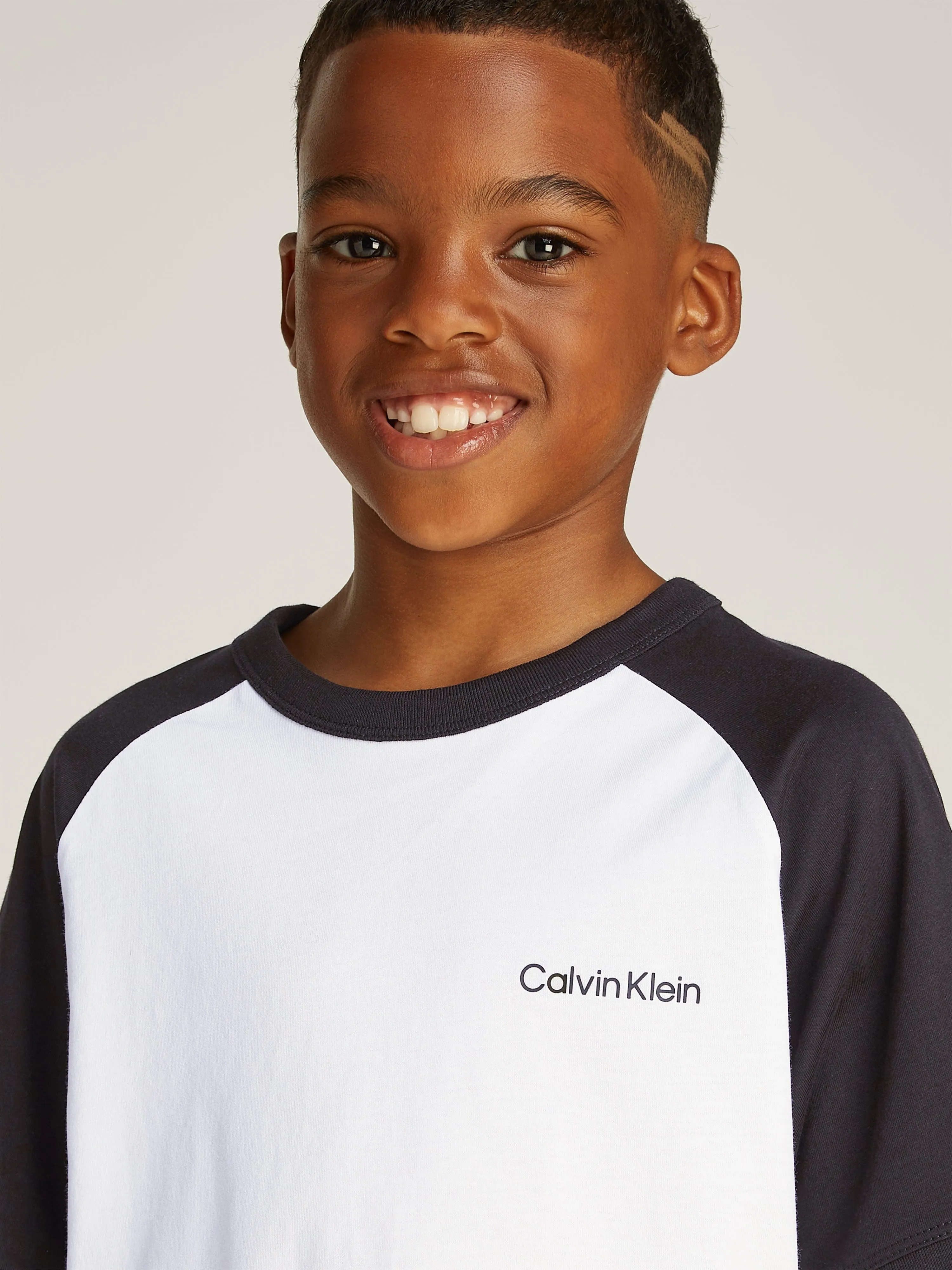Boys Colourblock T-Shirt in White
