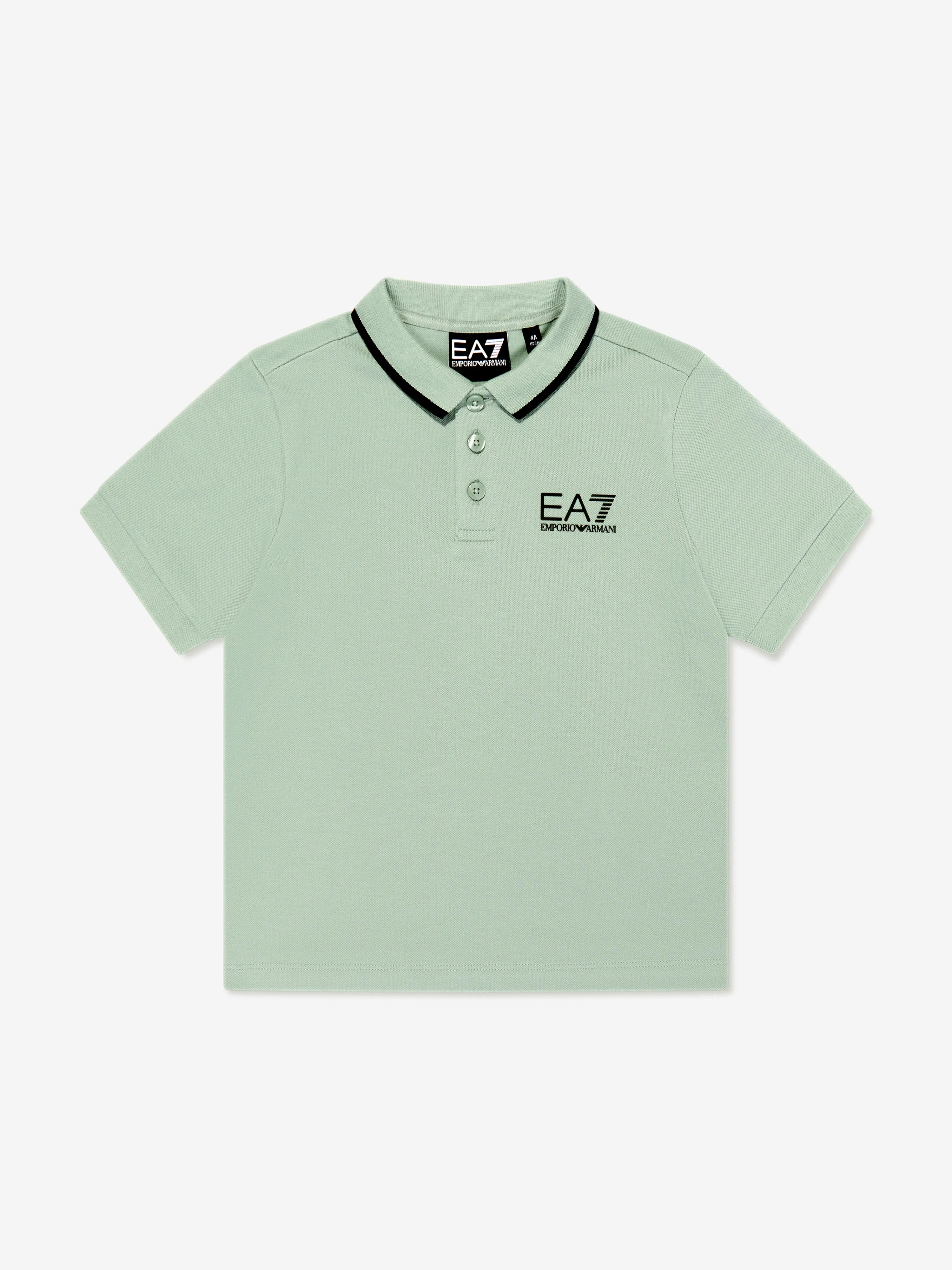 Boys Logo Polo Shirt in Green