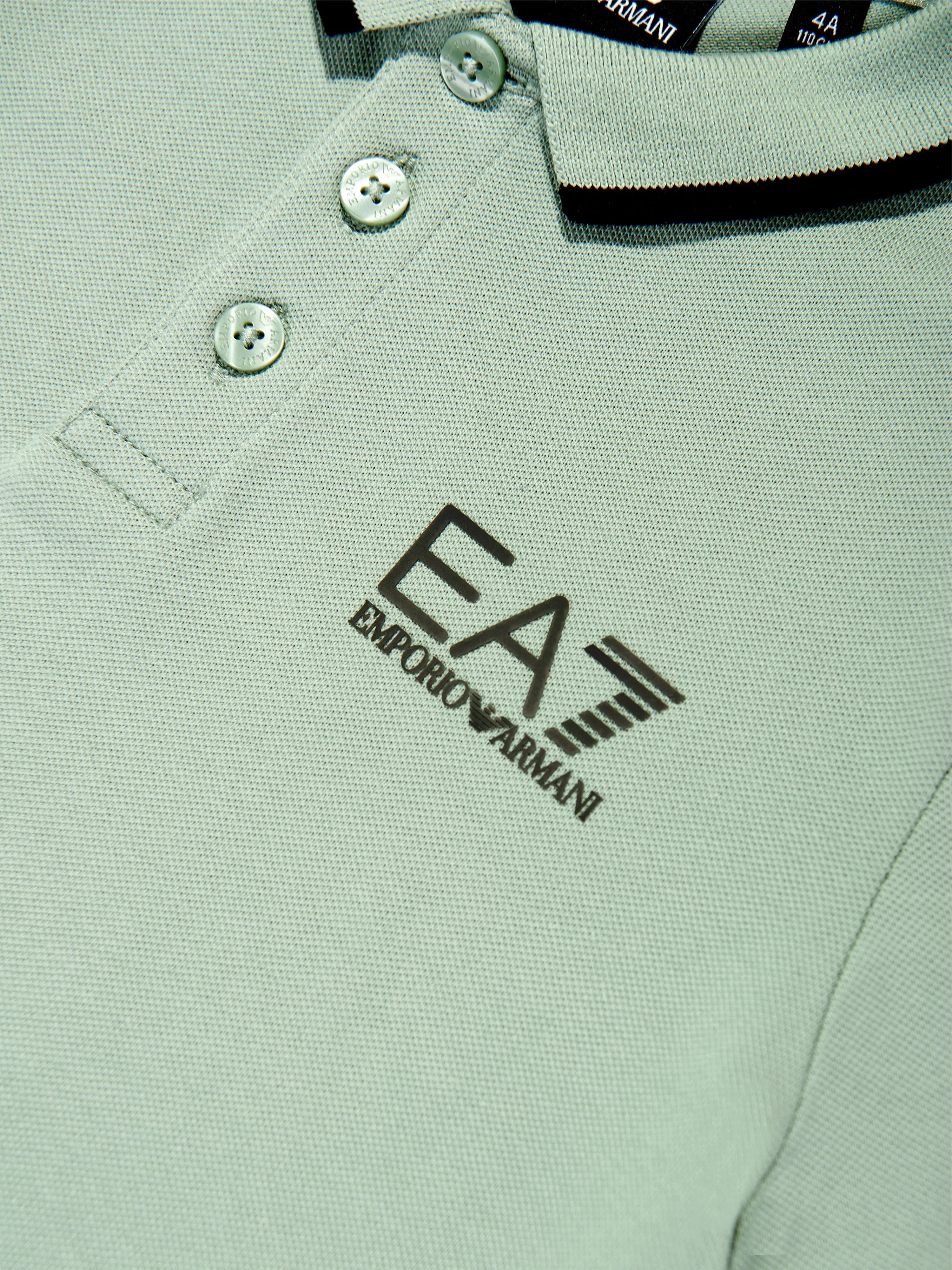 Boys Logo Polo Shirt in Green