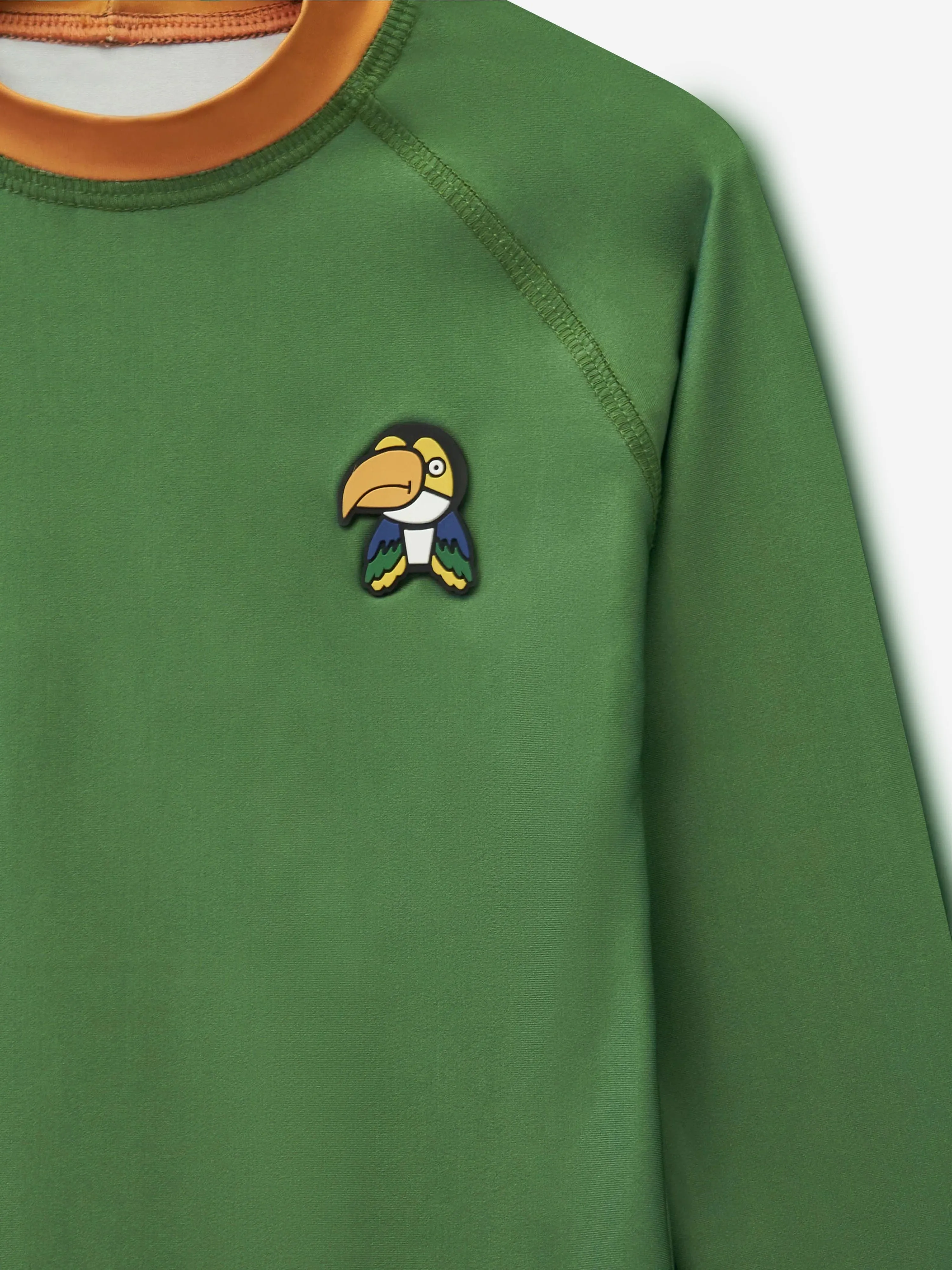 Boys Toucan Sun Protective Rash Vest in Green (UPF50 )