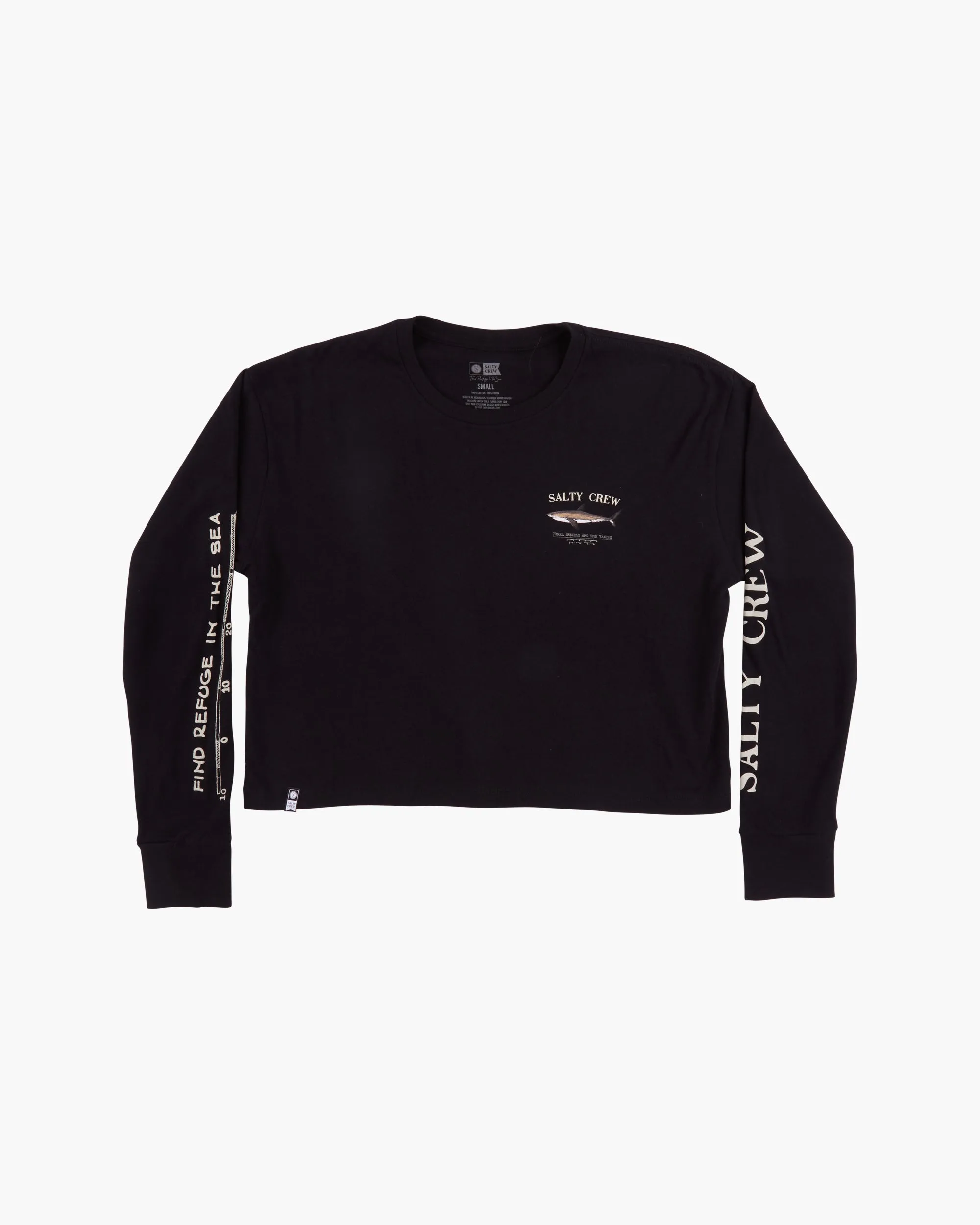 Bruce Long Sleeve Crop - Black