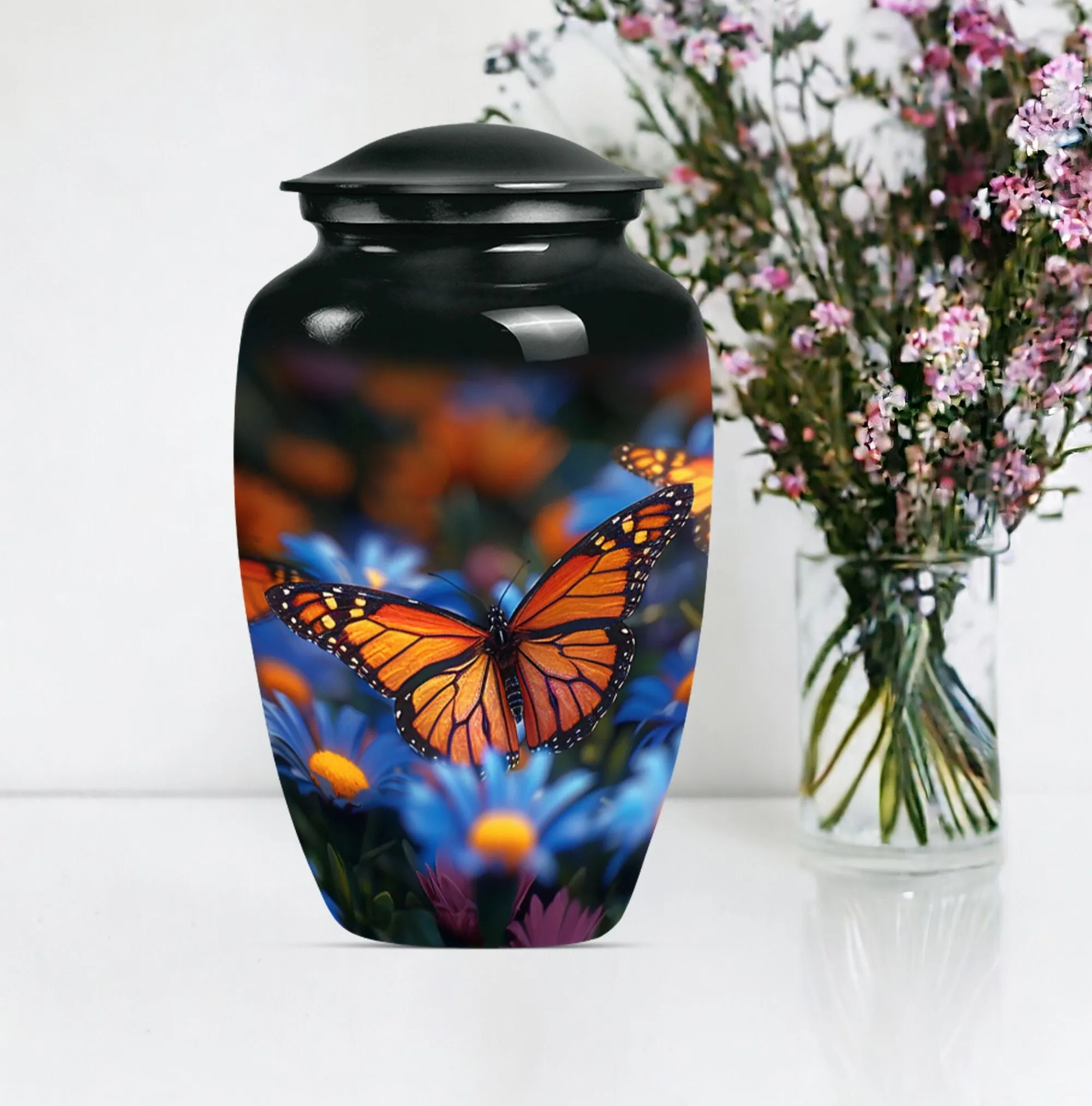 Butterfly Memorial Large Urn: Lasting Tribute for Loved Ones