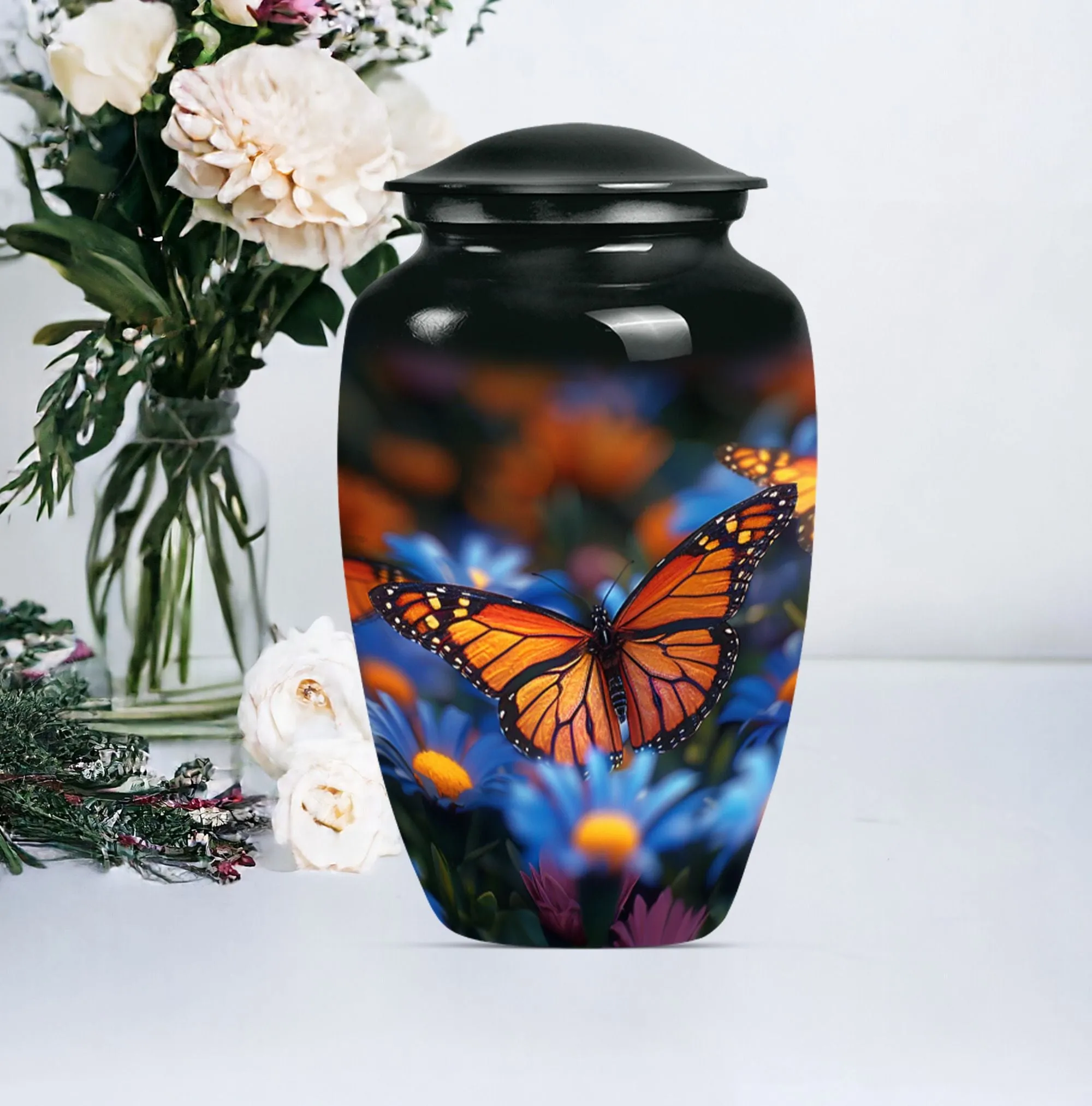 Butterfly Memorial Large Urn: Lasting Tribute for Loved Ones