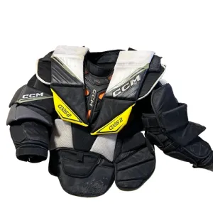 CCM Axis 2 - Used Pro Stock Goalie Chest Protector (Black/White) #2