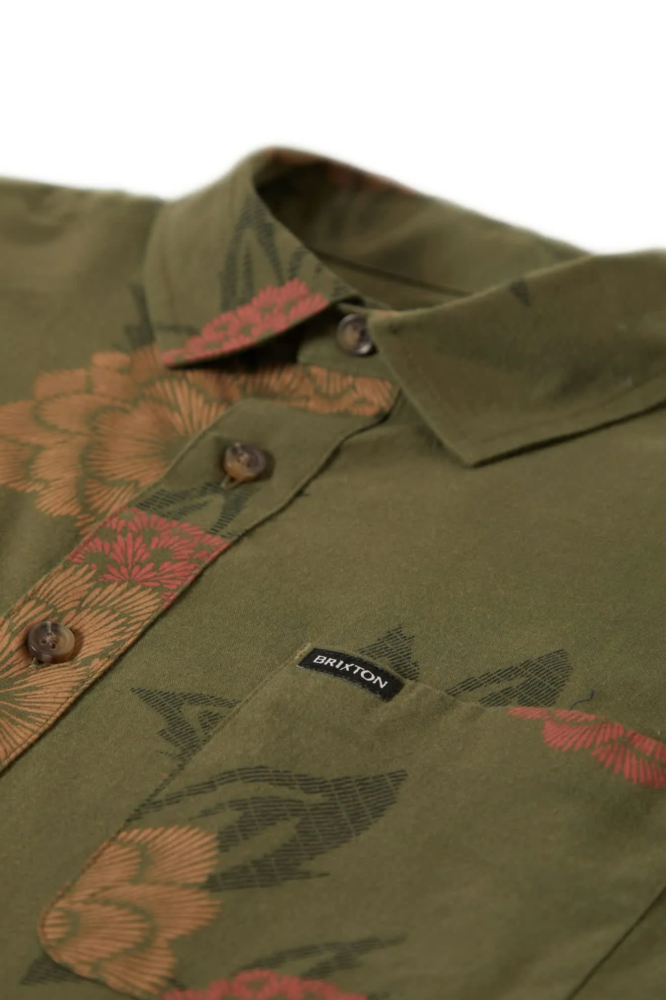 Charter Print S/S Shirt - Ivy Green/Painterly Floral