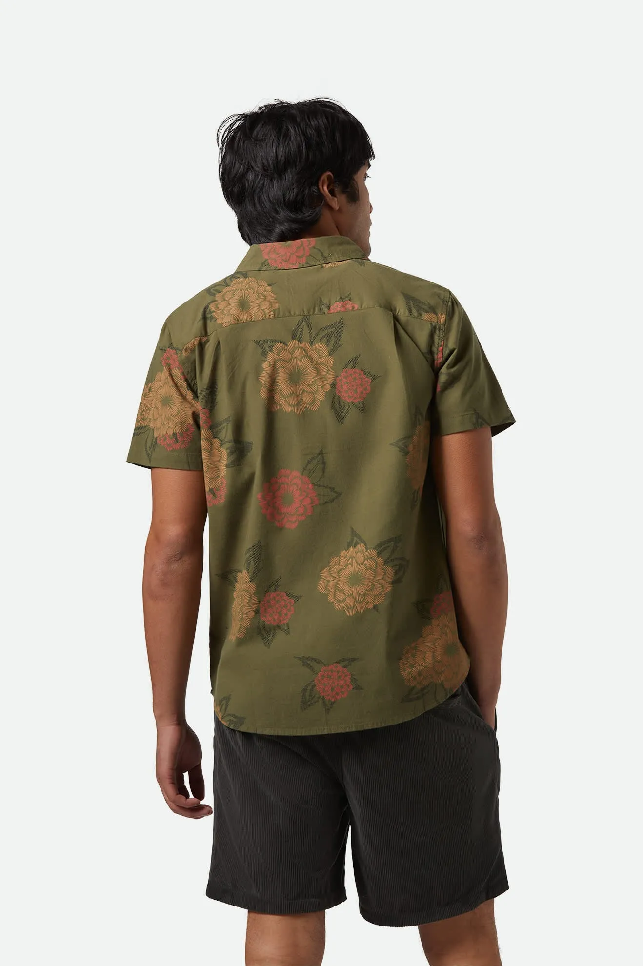 Charter Print S/S Shirt - Ivy Green/Painterly Floral