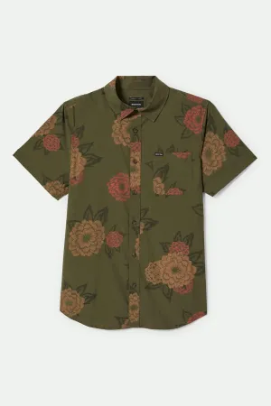 Charter Print S/S Shirt - Ivy Green/Painterly Floral