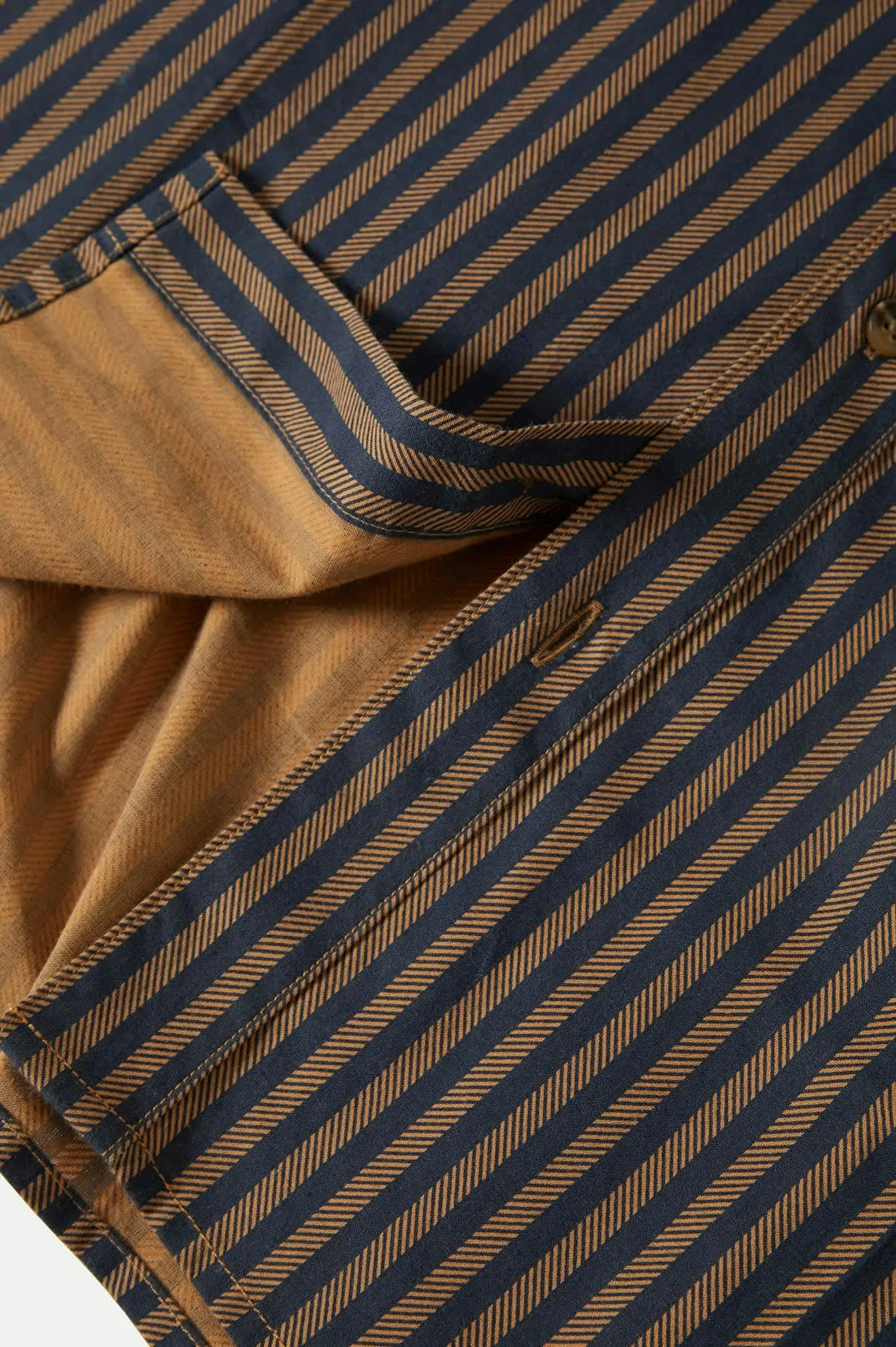 Charter Print S/S Shirt - Washed Blue/Sunnaked  Stripe