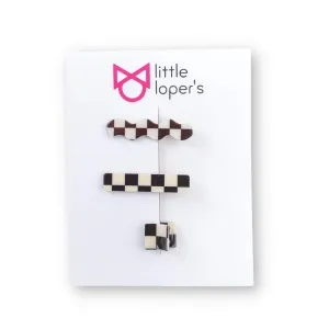 Checkered Clip Set
