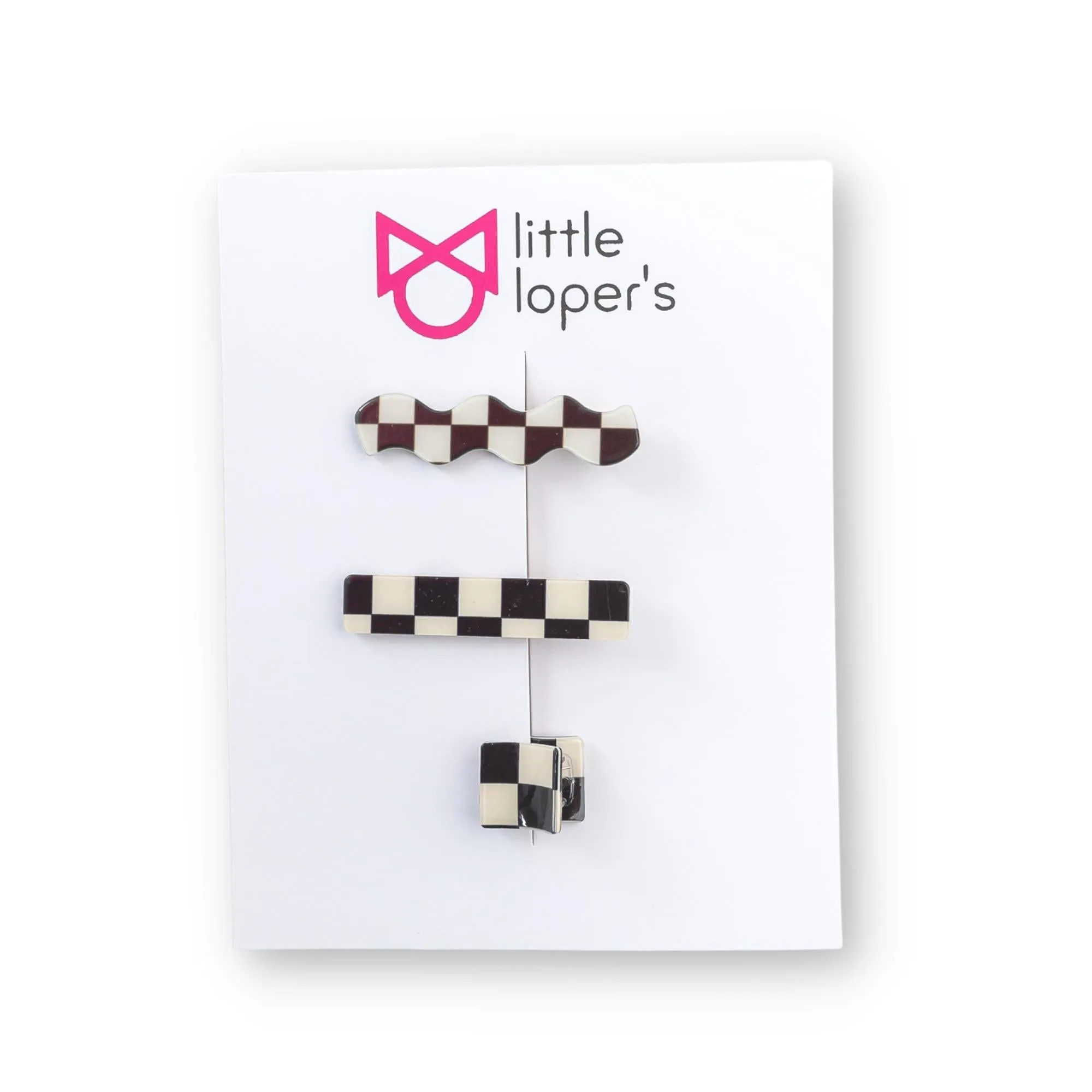 Checkered Clip Set