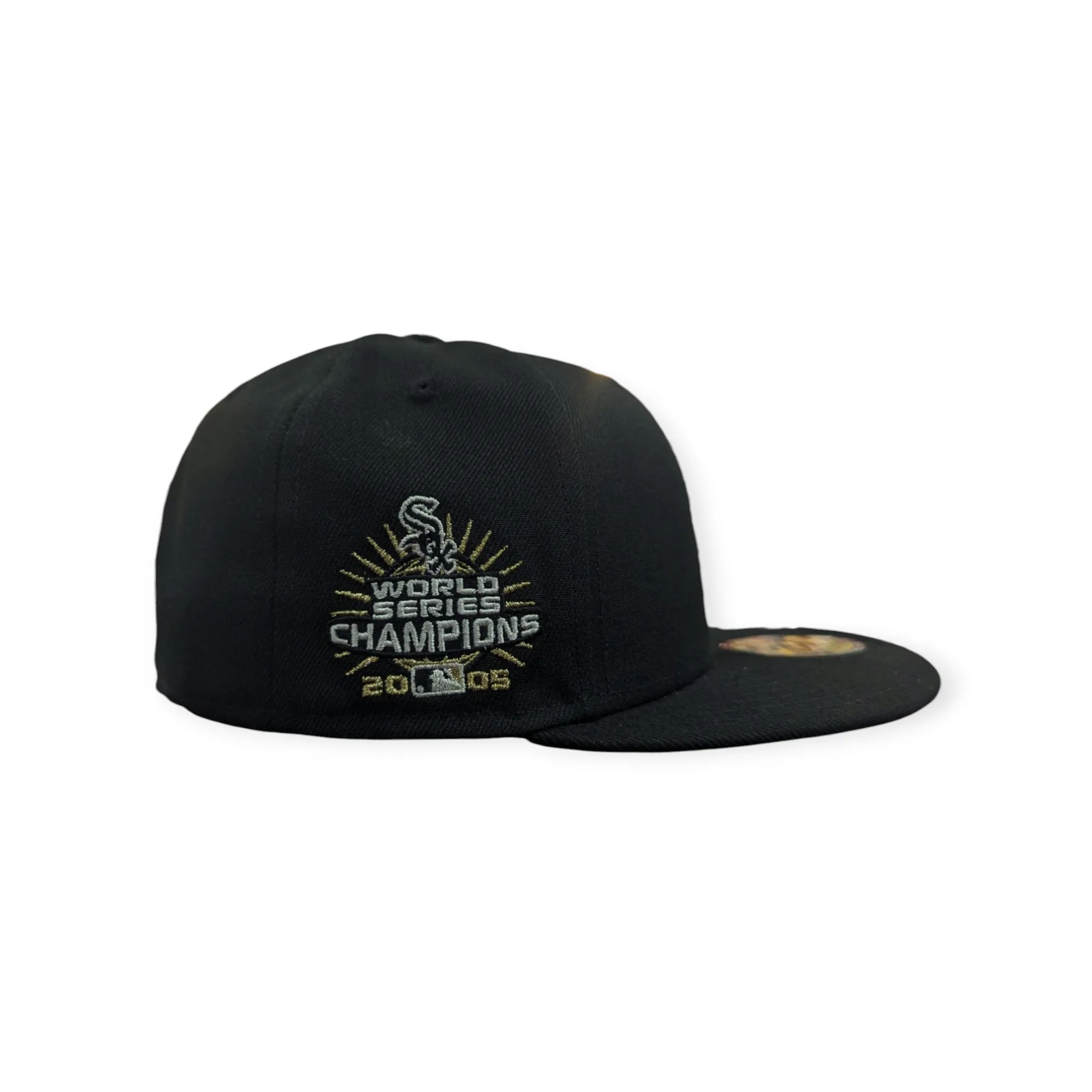 Chicago White Sox New Era 2005 World Series Champions Black Gold Anniversary 59FIFTY Fitted Hat