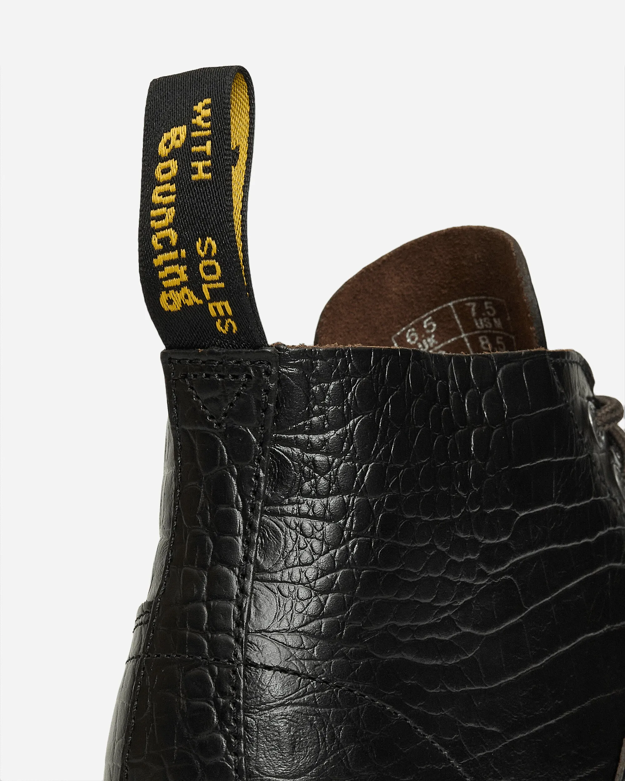 Church Crocodile Analine Leather Ankle Boots Dark Brown
