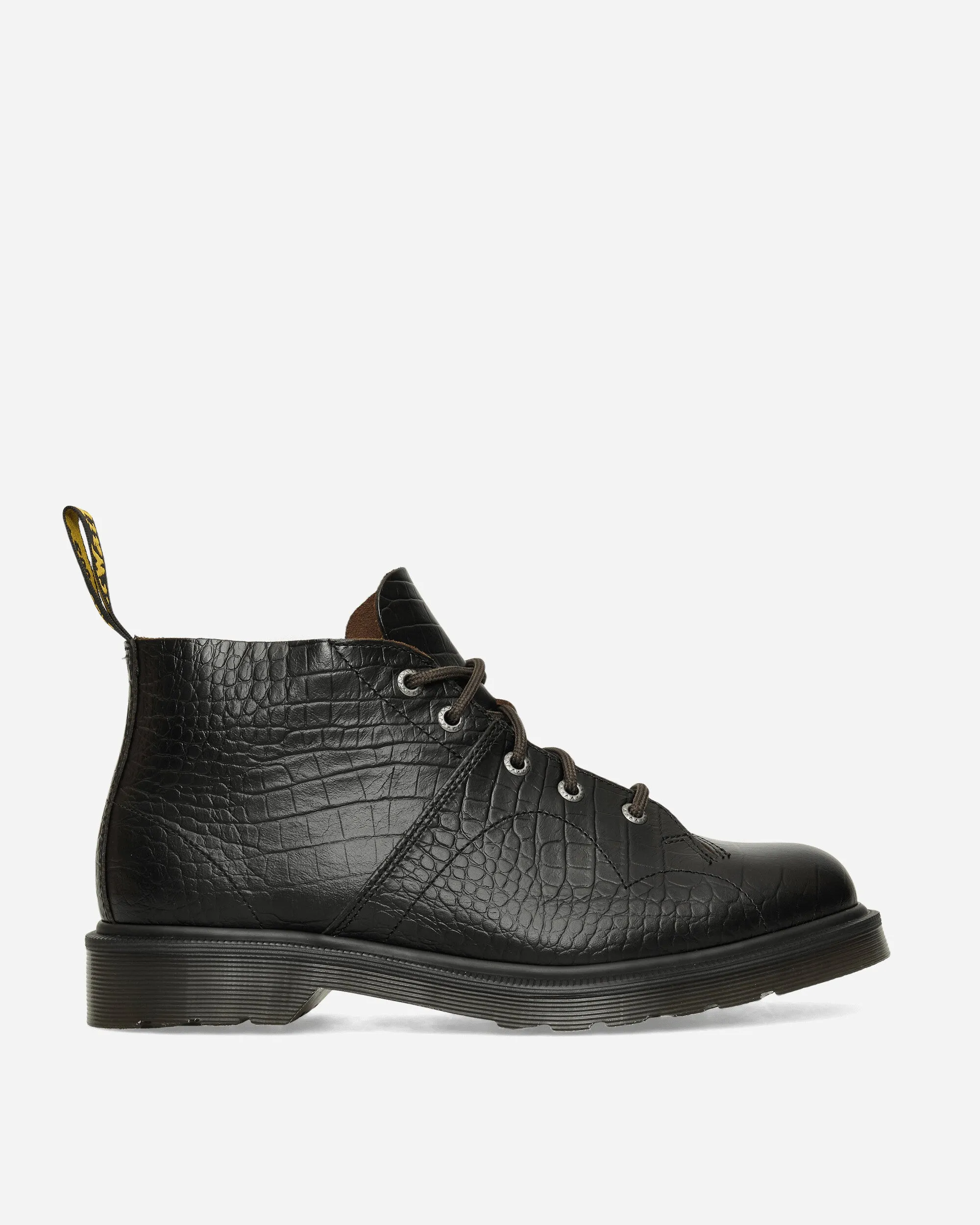 Church Crocodile Analine Leather Ankle Boots Dark Brown