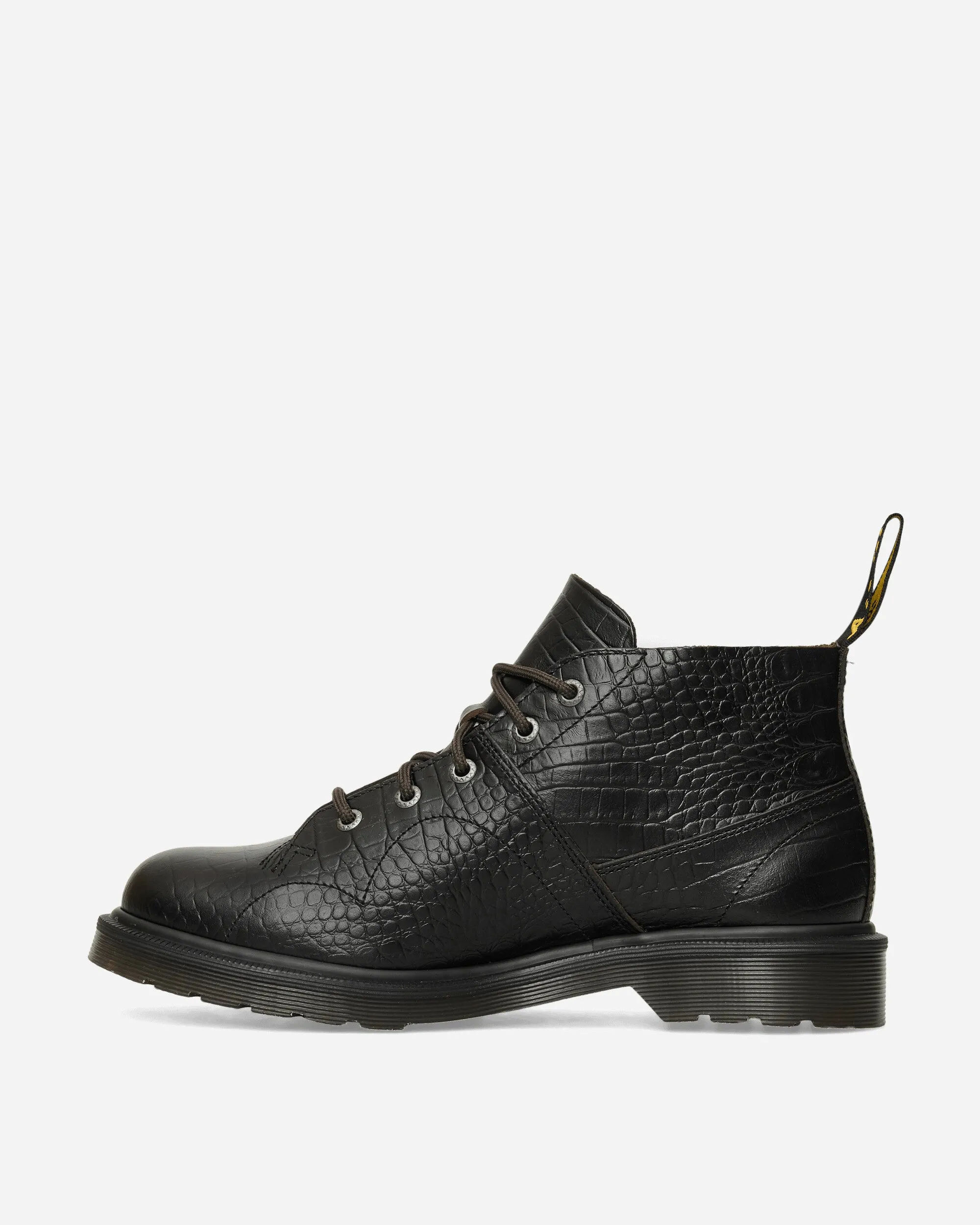 Church Crocodile Analine Leather Ankle Boots Dark Brown