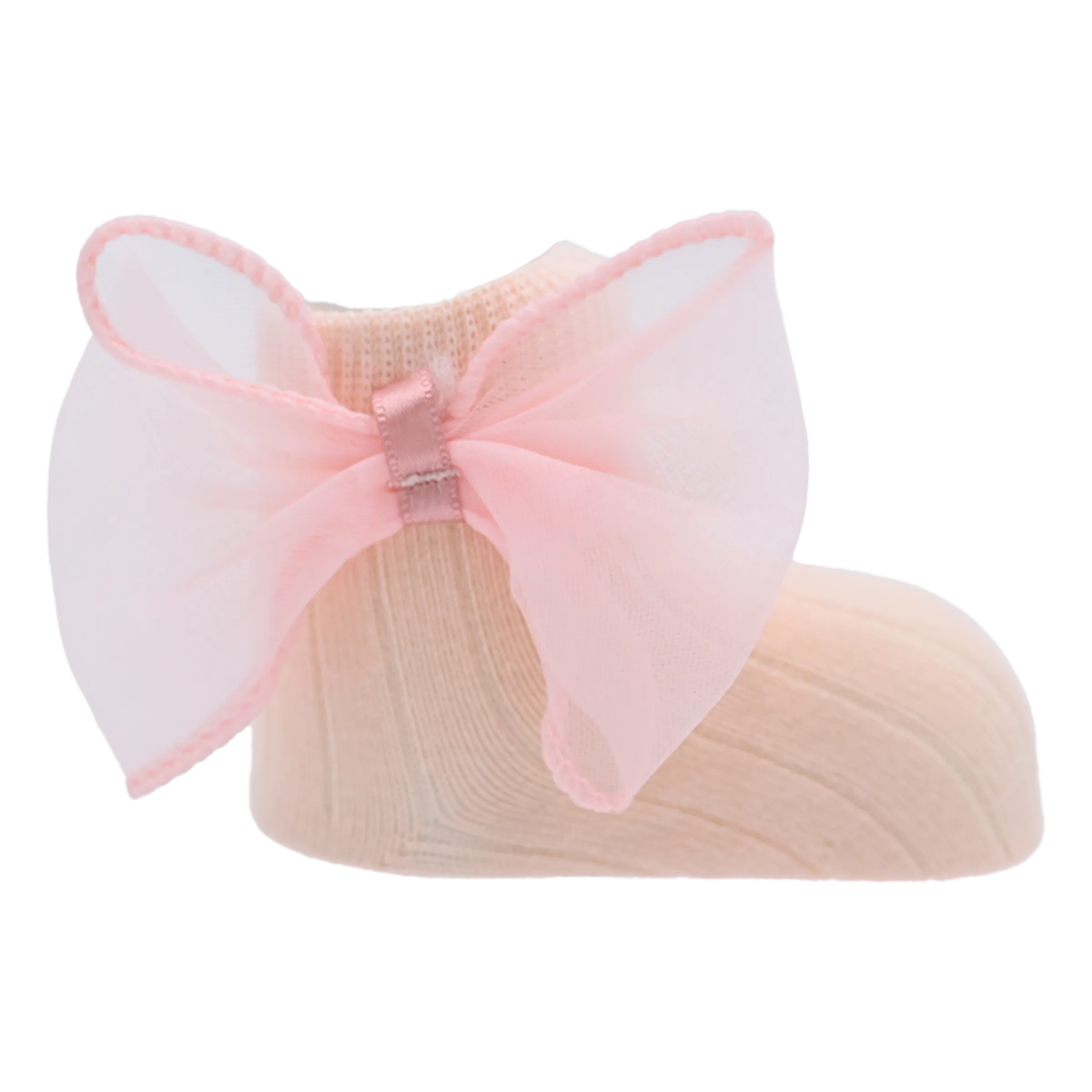 Cotton Tulle Bow Socks Set