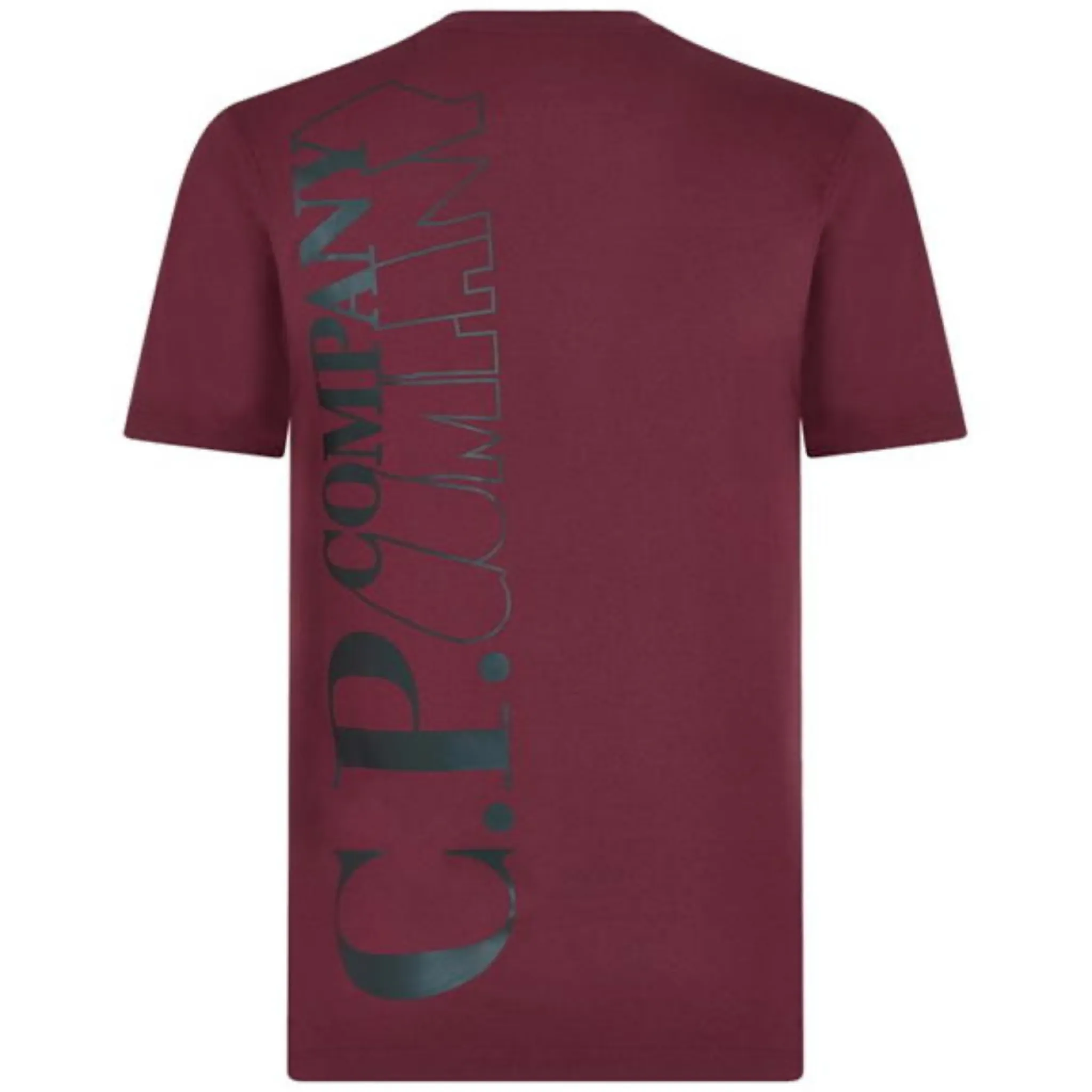 CP Company Burgundy Graphic T-Shirt