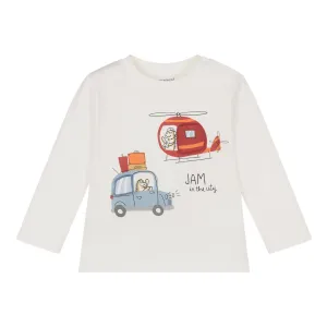 Cream Transport Graphic T-Shirt