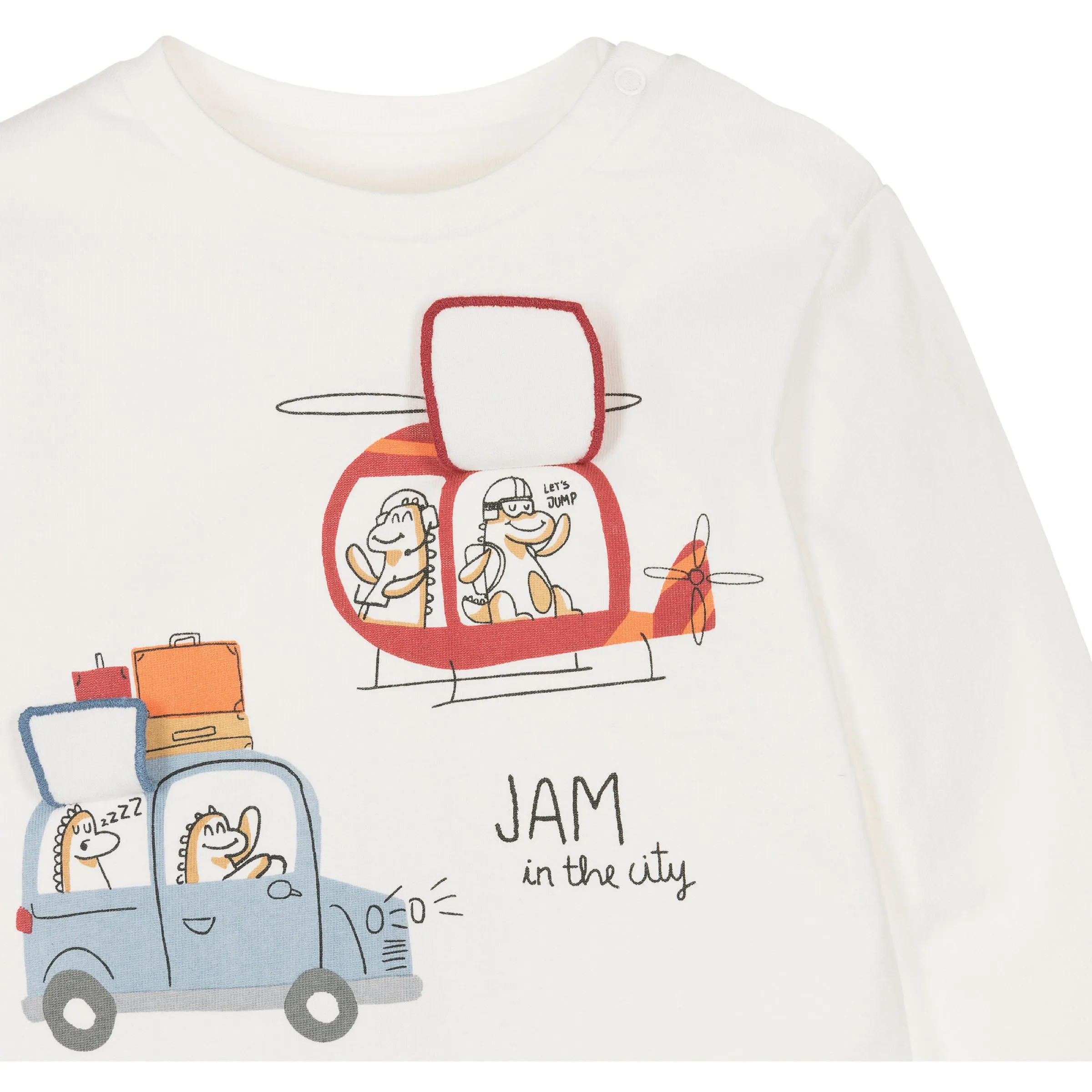 Cream Transport Graphic T-Shirt
