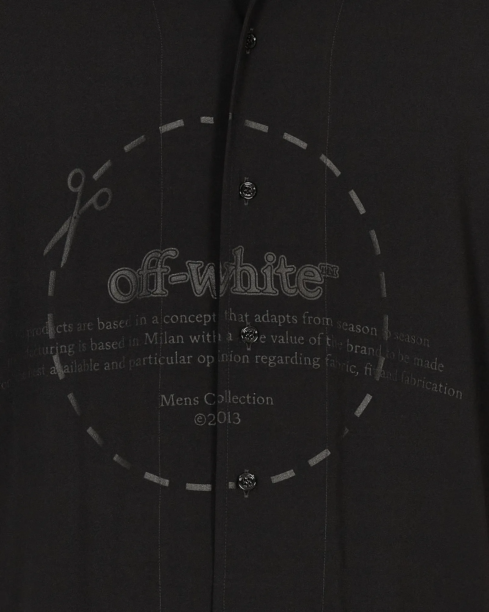 Cut Here Logo Holiday Shirt Black