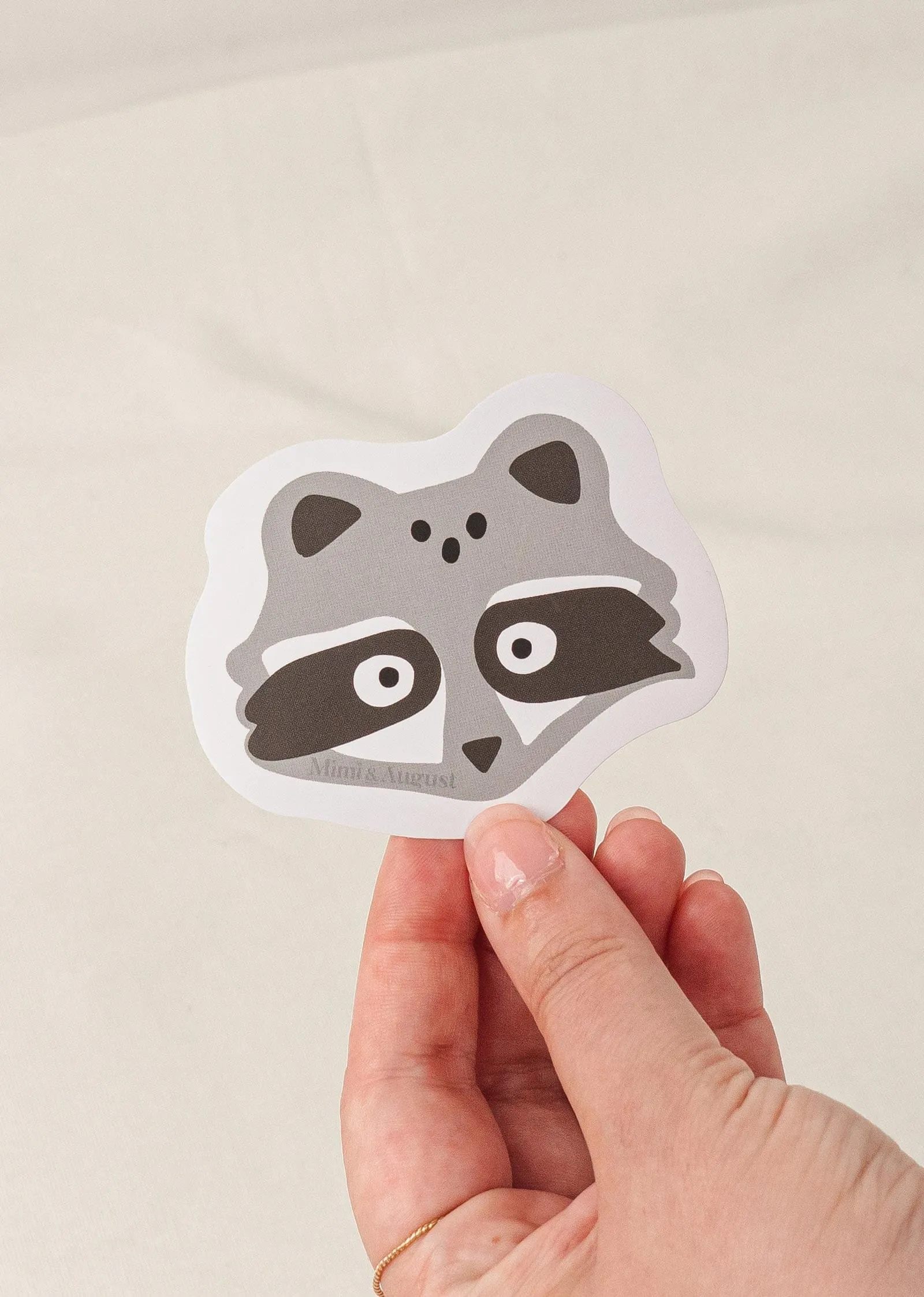 Cute Raccoon - Vinyl Sticker