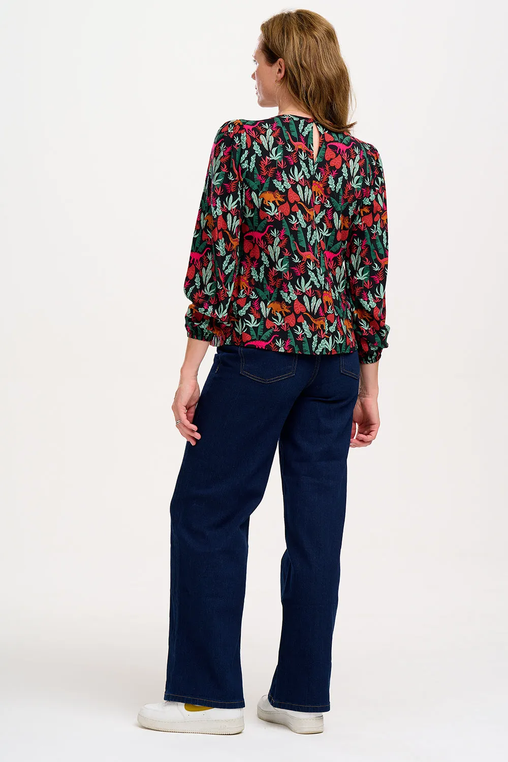 Elaina Blouse - Black. Lost Dinosaurs
