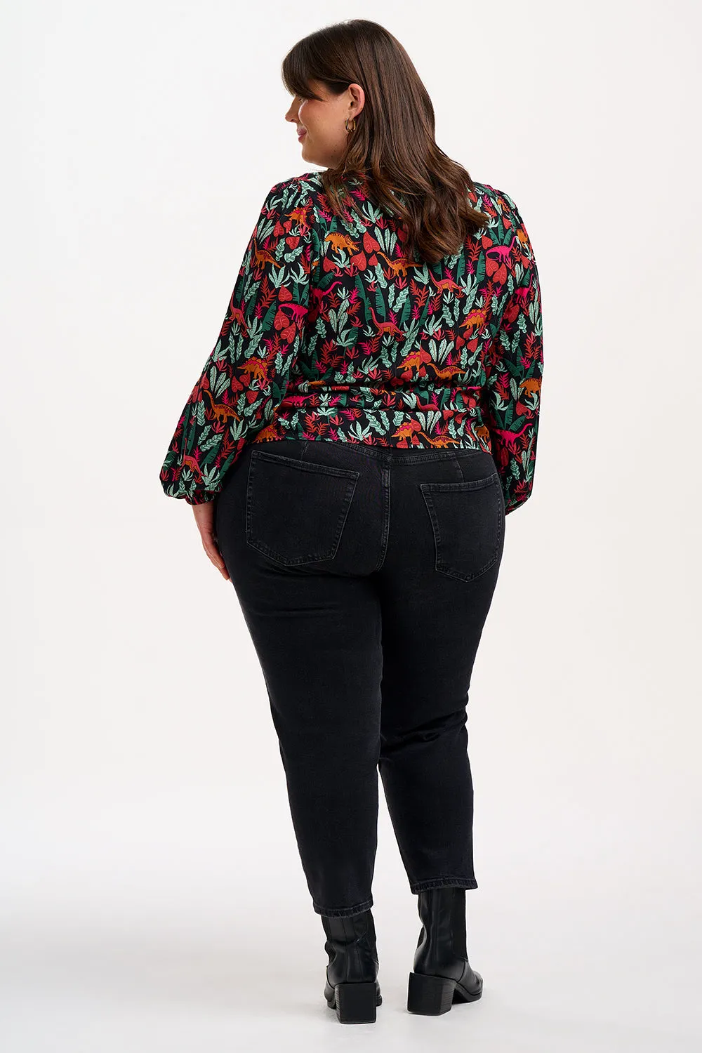 Elaina Blouse - Black. Lost Dinosaurs