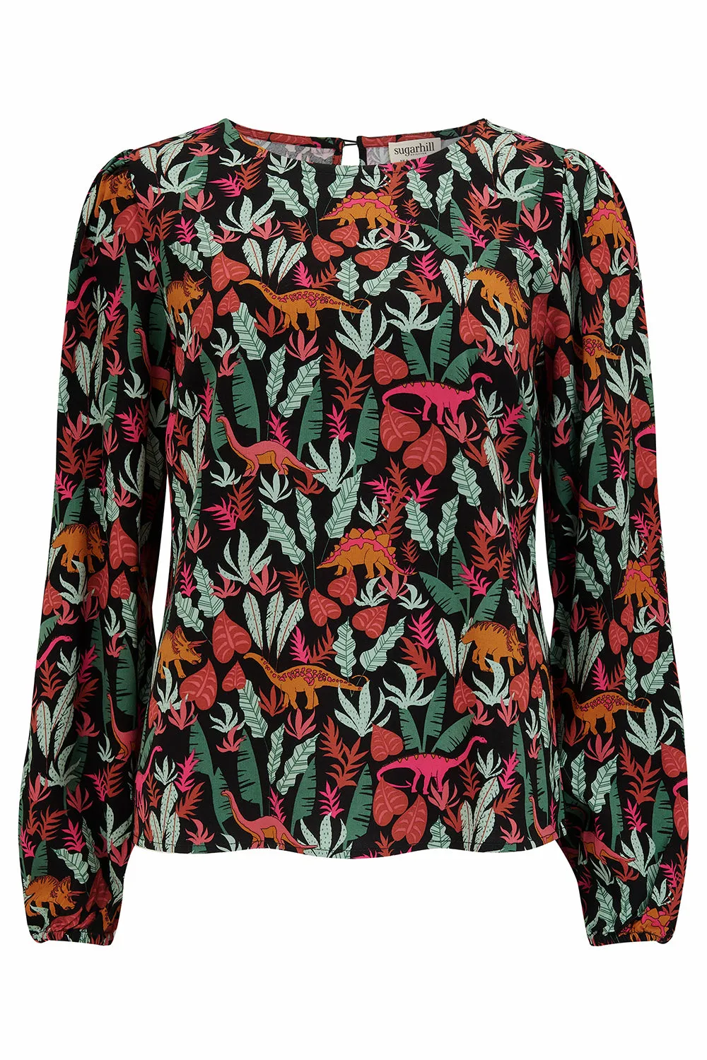 Elaina Blouse - Black. Lost Dinosaurs