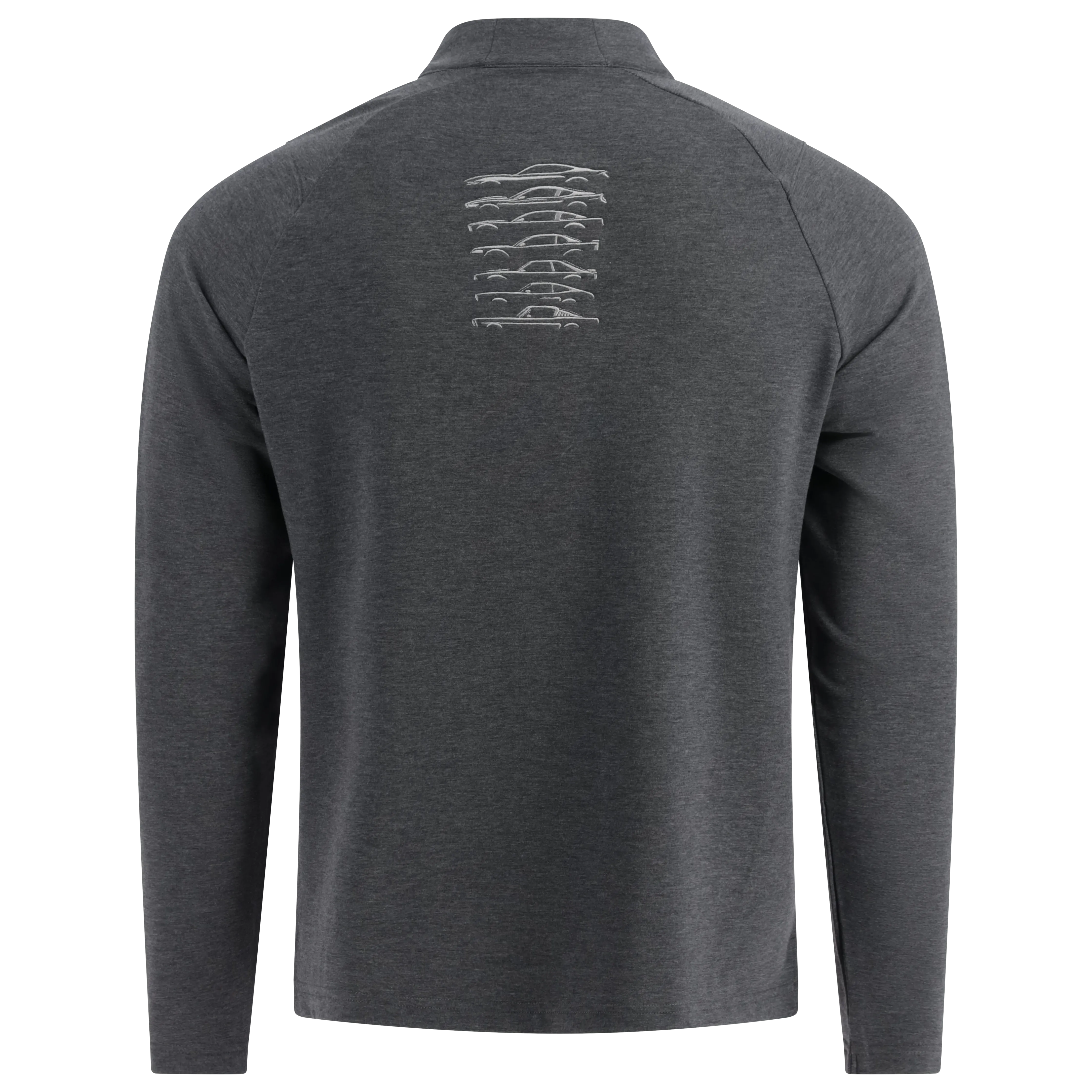 Ford Mustang History Diamond Heather Fleece 1/4 Zip Pullover