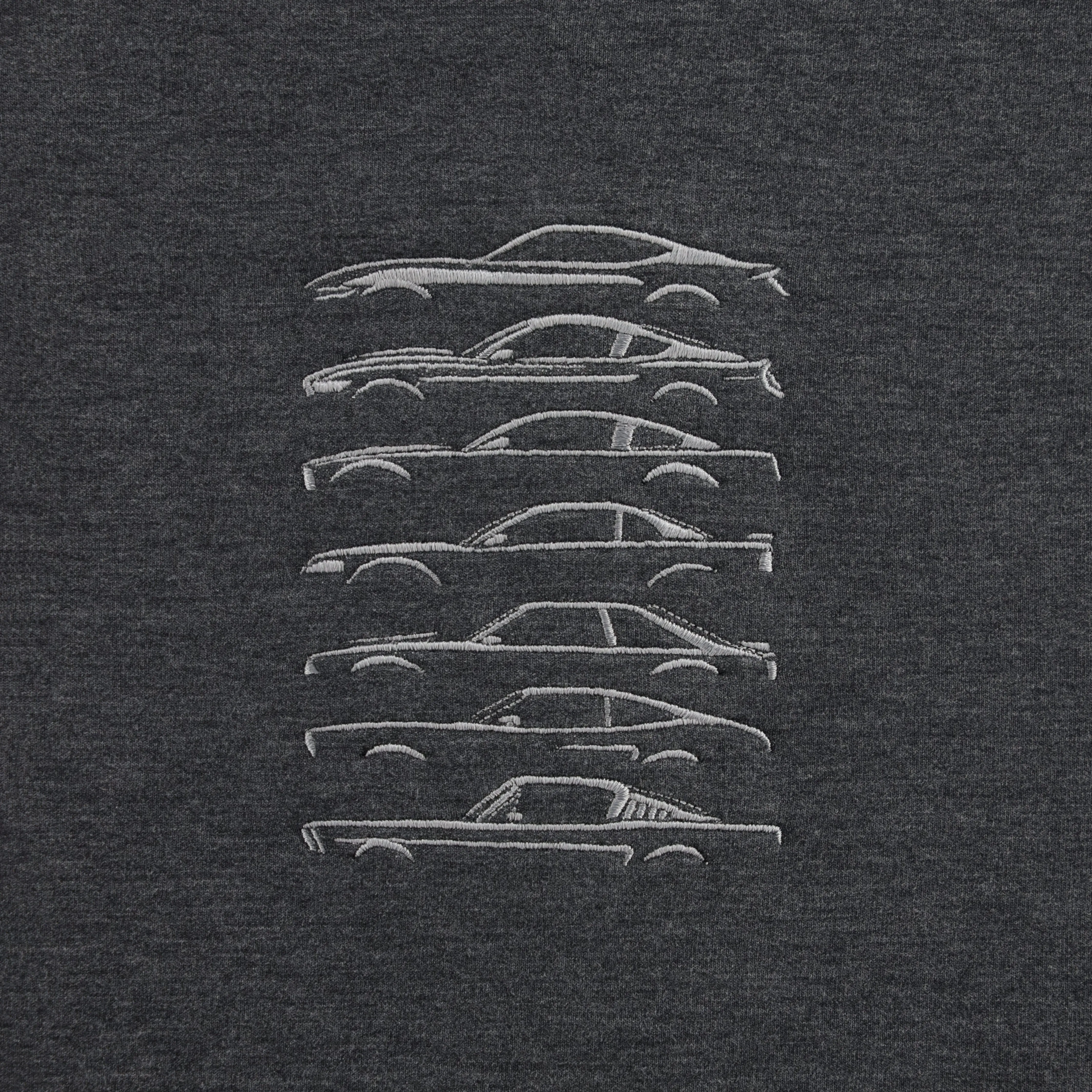 Ford Mustang History Diamond Heather Fleece 1/4 Zip Pullover