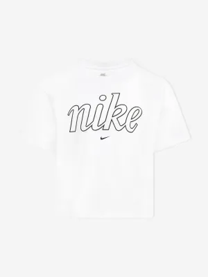 Girls GX Star Boxy T-Shirt in White