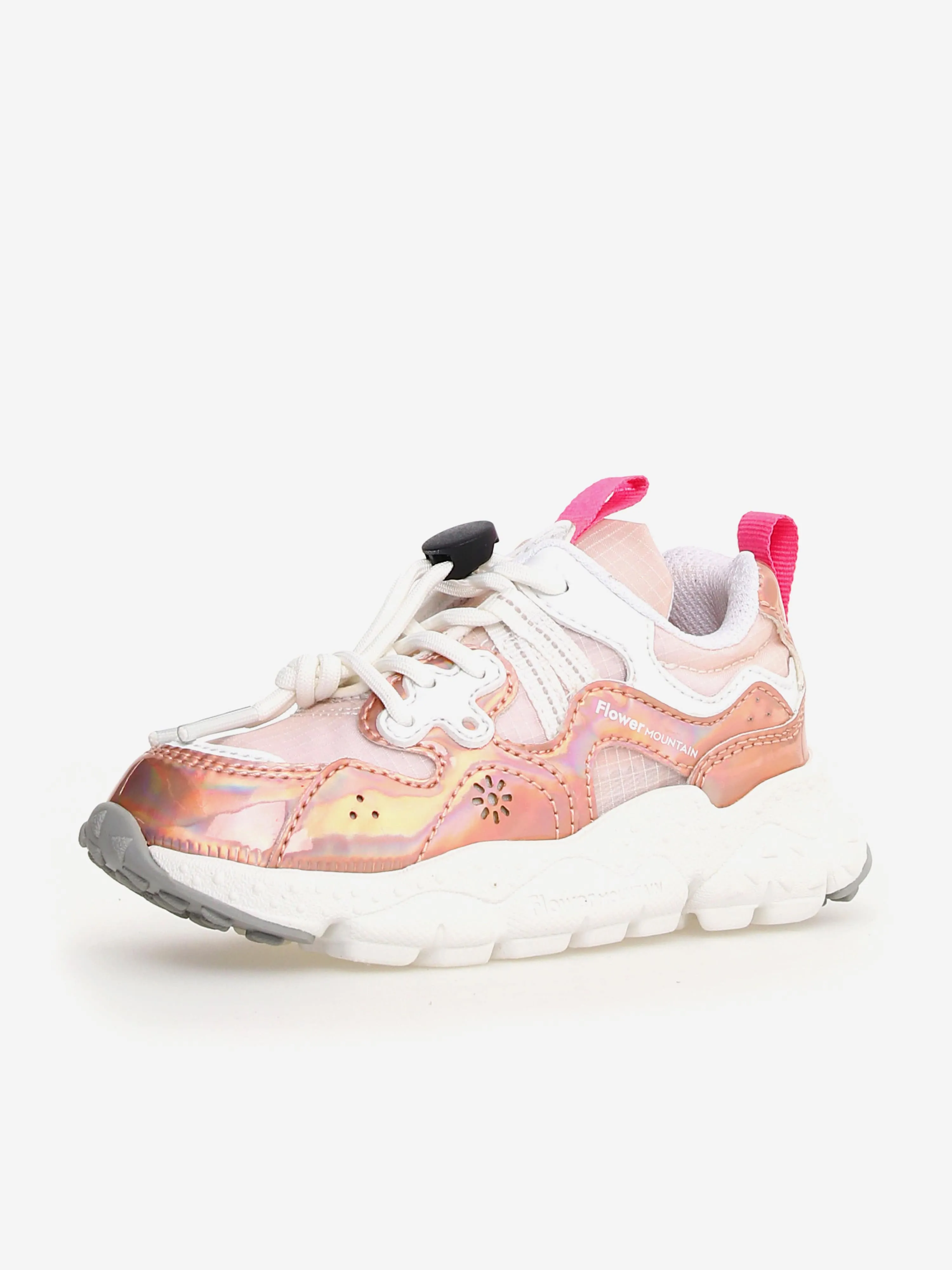 Girls Metallic Yamano 3 Trainers in Pink