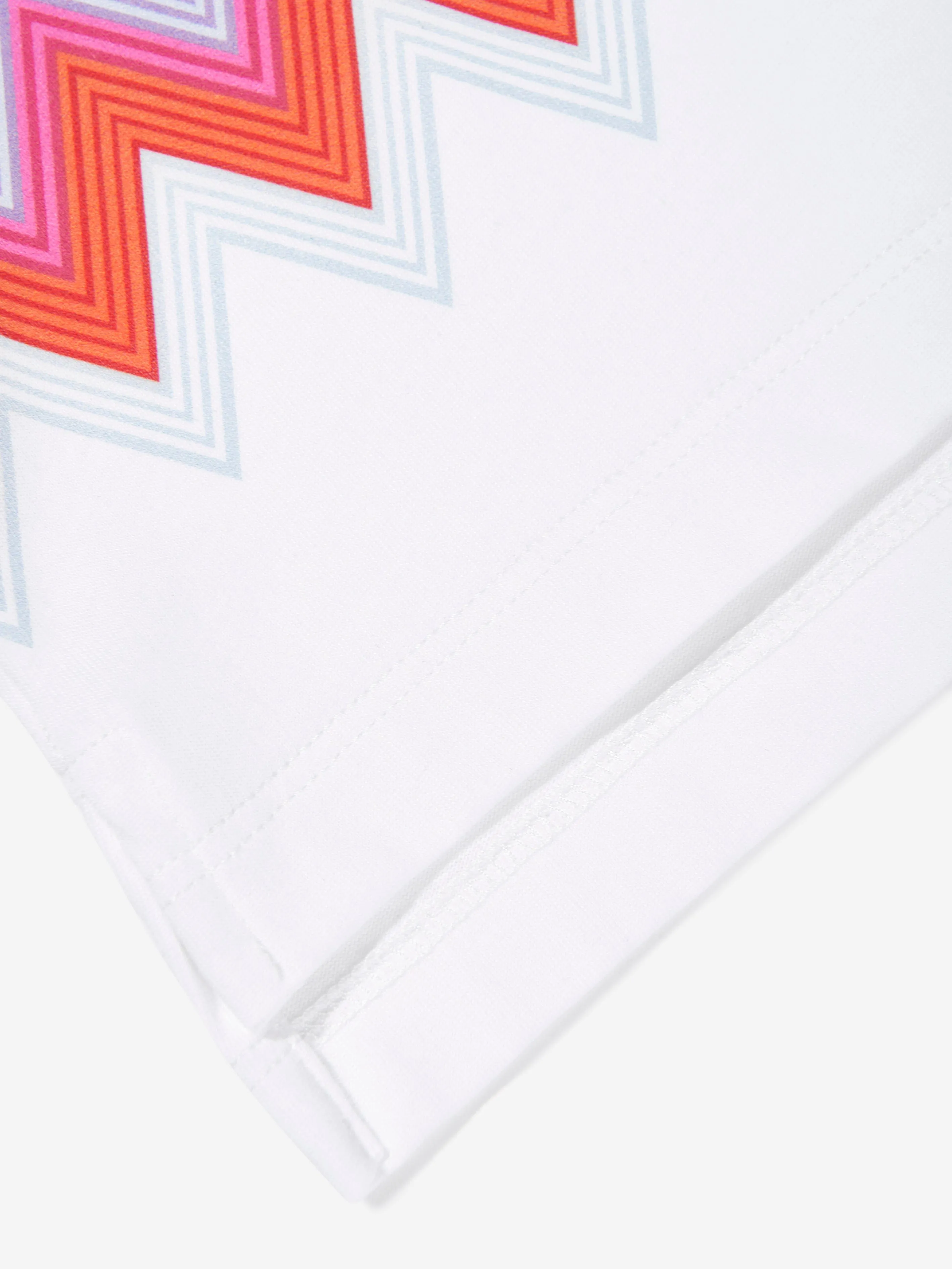 Girls Zigzag Logo T-Shirt in White