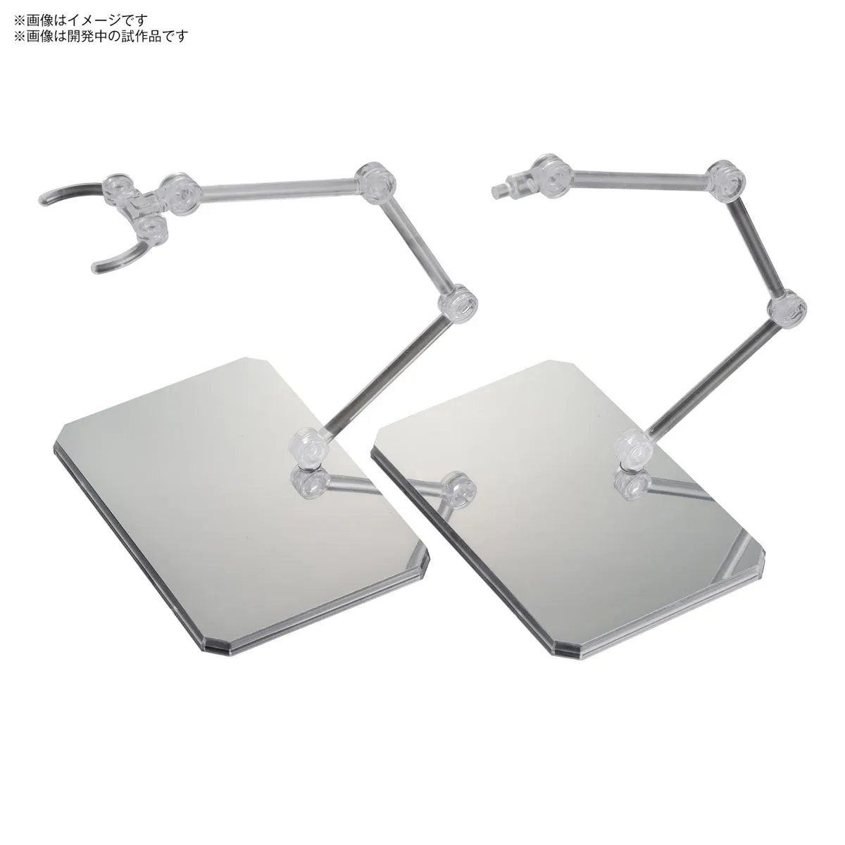 Gundam Action Base 6 Clear Mirror Stickers Set Stand Model Kit