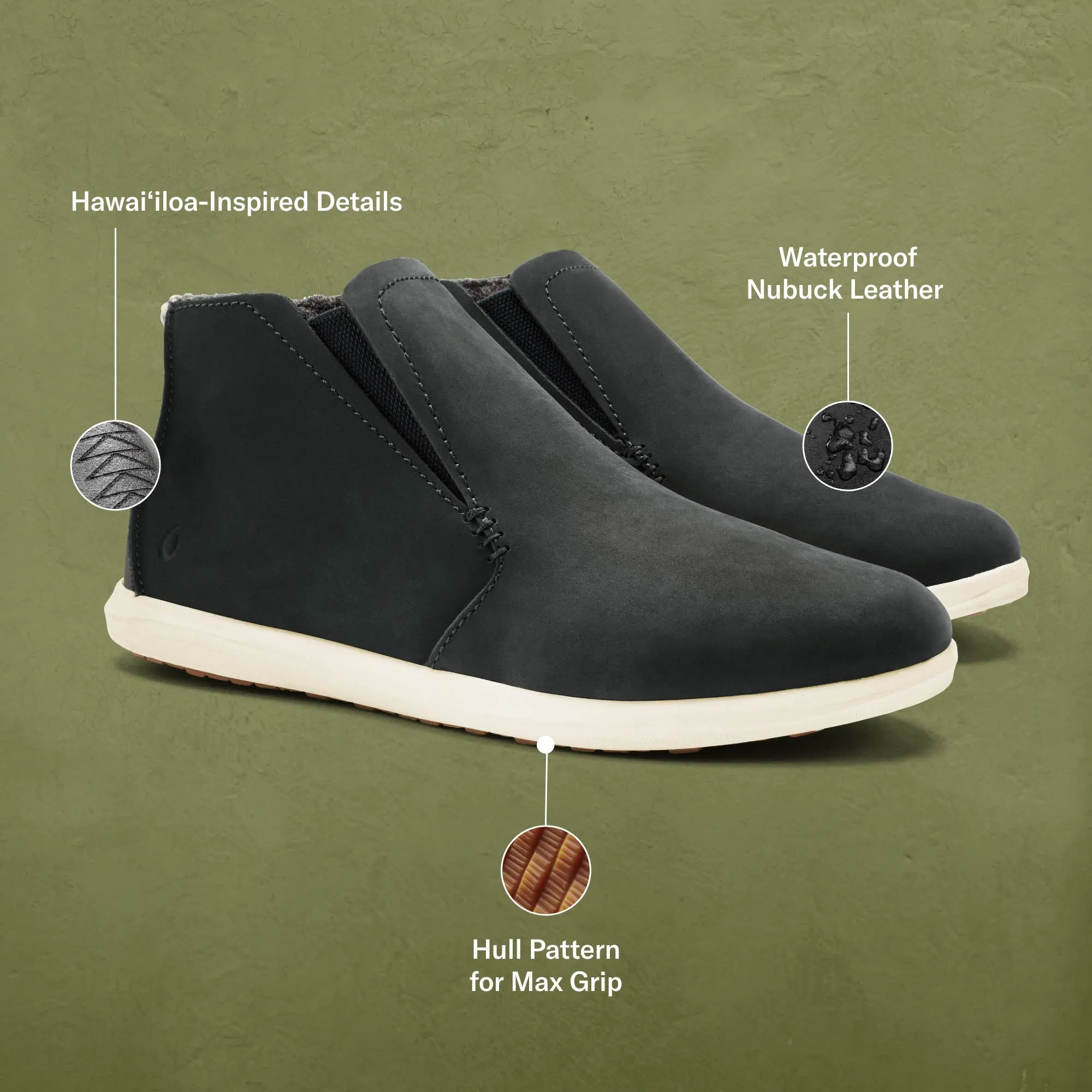 Hawai'iloa Manu Hope - Lava Rock / Off White