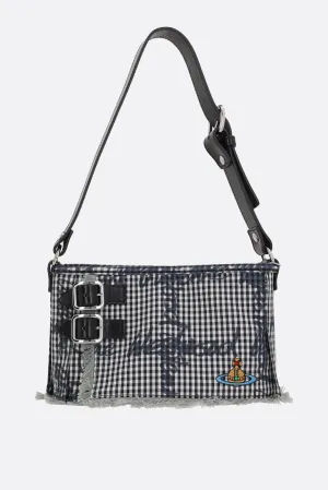 Heater shoulder bag in Gingham fabric