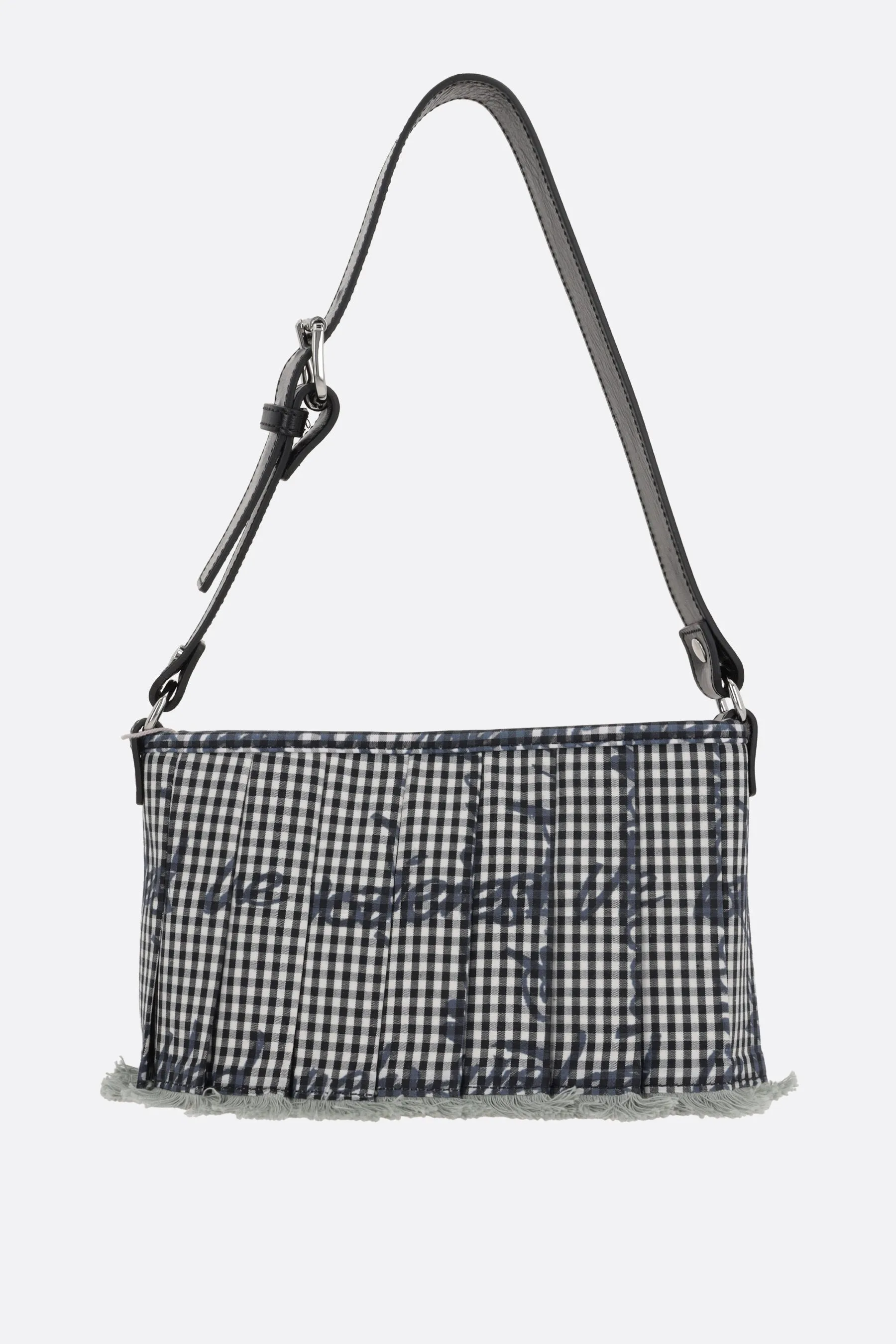 Heater shoulder bag in Gingham fabric