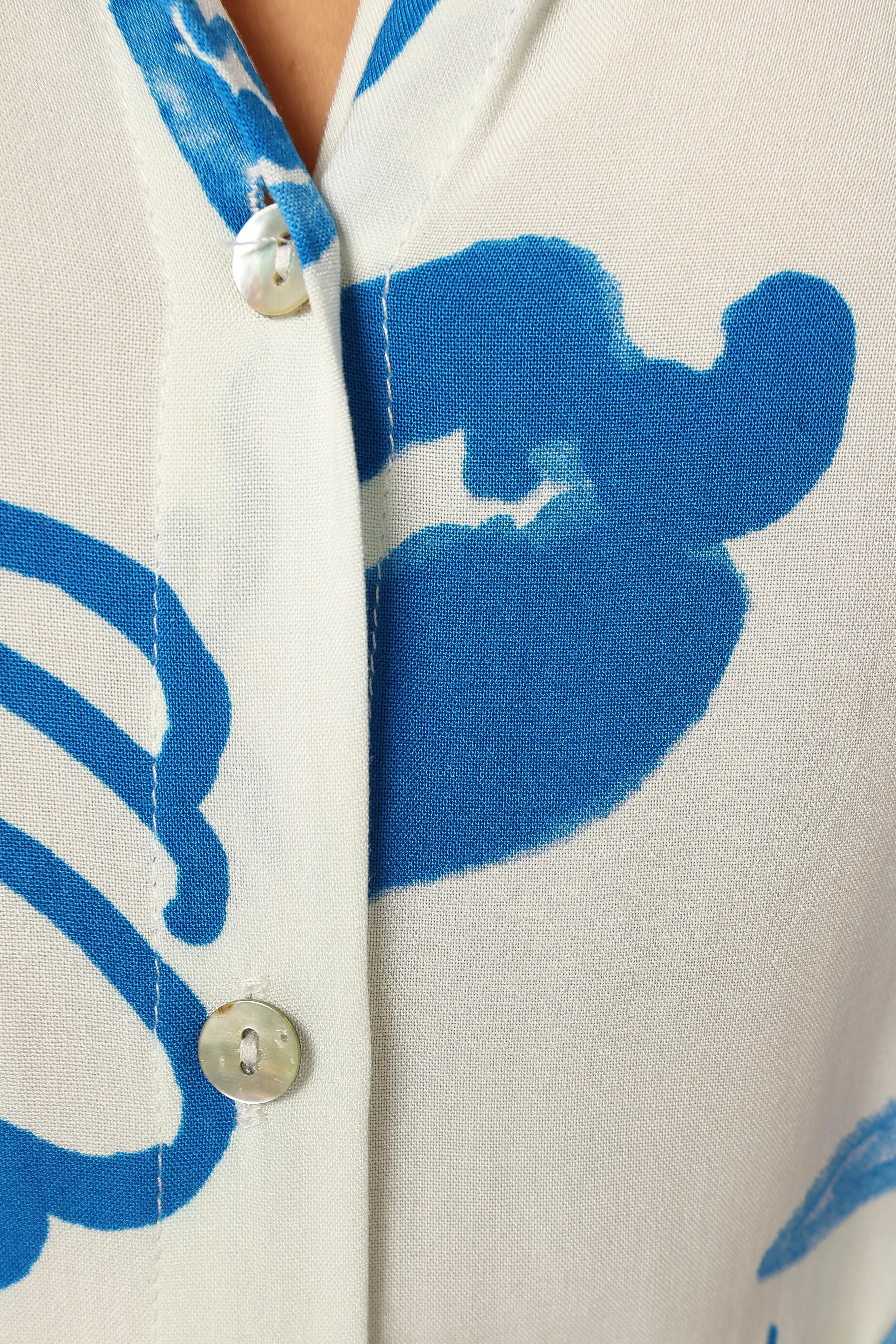 Hewitt Playsuit - White Blue
