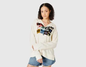 HUF Women's Realize Long Sleeve Woven Top / Off White