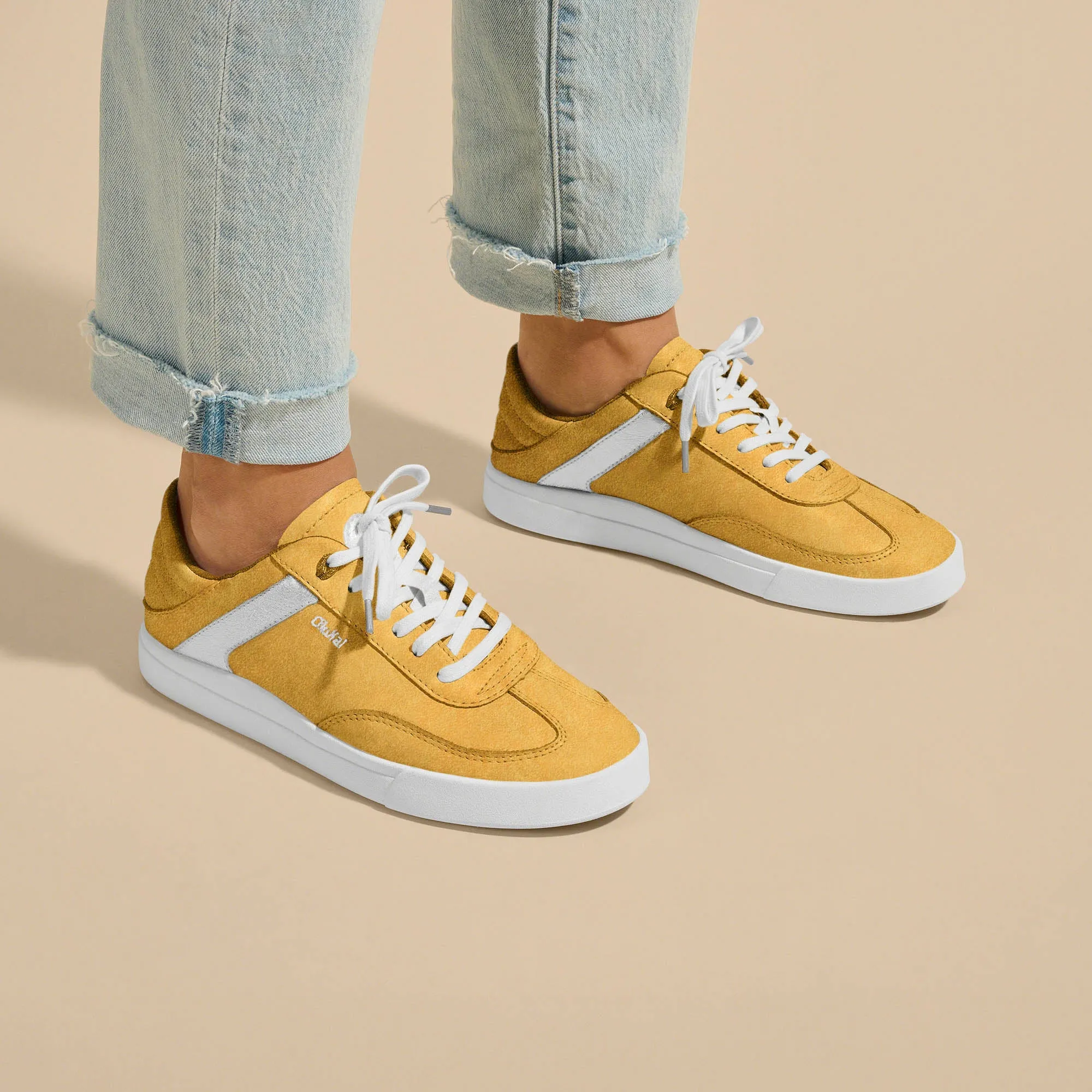 Hā'upu - Mustard / Off White