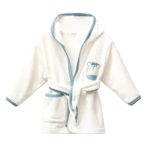 Ivory Zebra Graphic Bathrobe